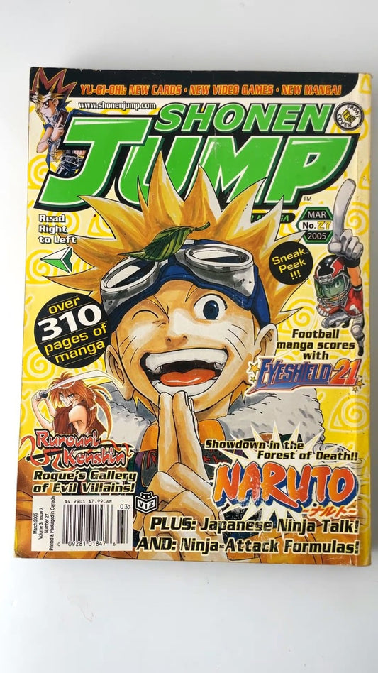 Shonen Jump March 2005 Vol 3 No 3 Naruto Rurouni Kenshin Eyeshield 21 NO CARD