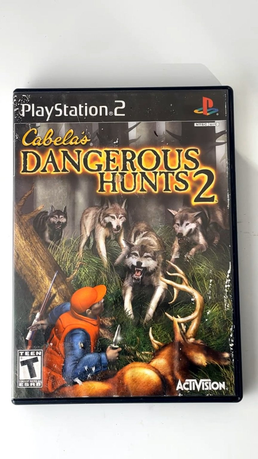 Cabela's Dangerous Hunts 2 PlayStation 2 Video Game Teen Rating CIB TESTED