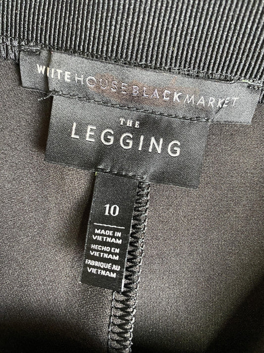 White House Black Market Leggings Womens 10 Gray Faux Suede High Rise Ankle