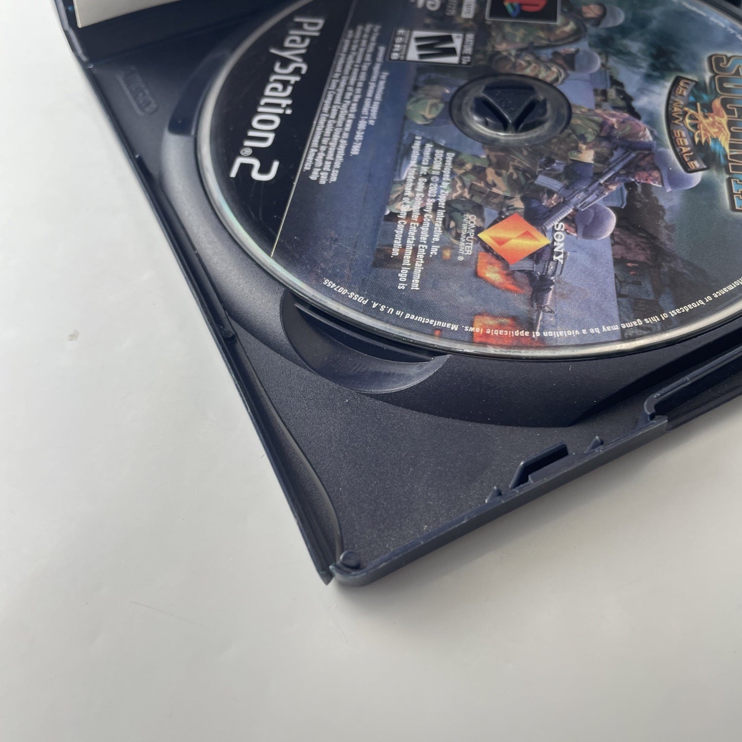 PS2 SOCOM: U.S. Navy SEALs (Sony PlayStation 2, 2002) TESTED & WORKING