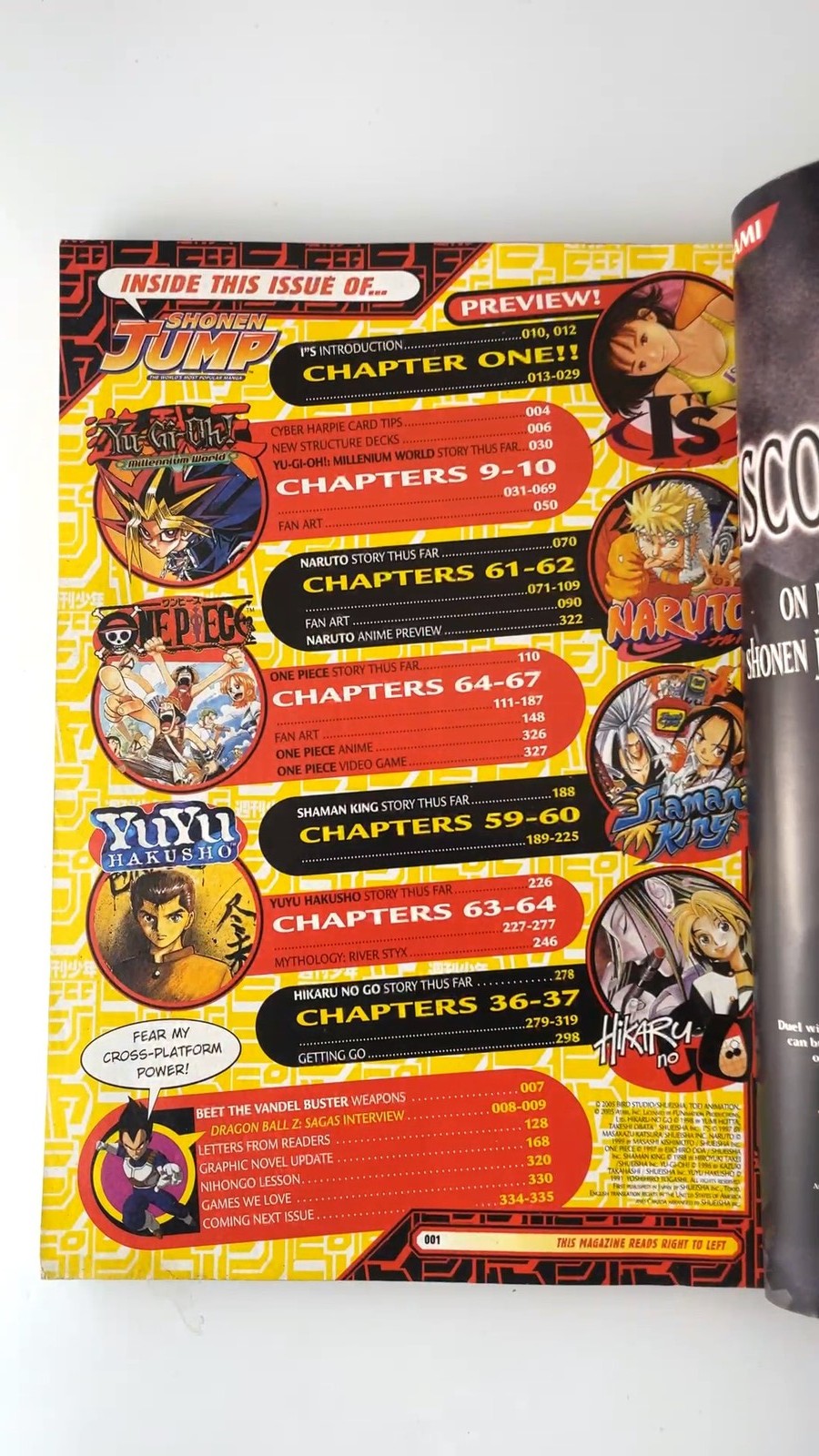 Shonen Jump No. 30 June 2005 Yu-Gi-Oh! Naruto One Piece Manga NO CARD