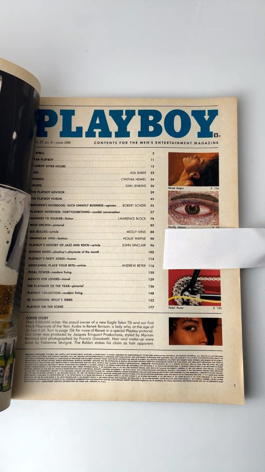 Playboy June 1990 Renee Tenison Playmate of the Year Illustrated