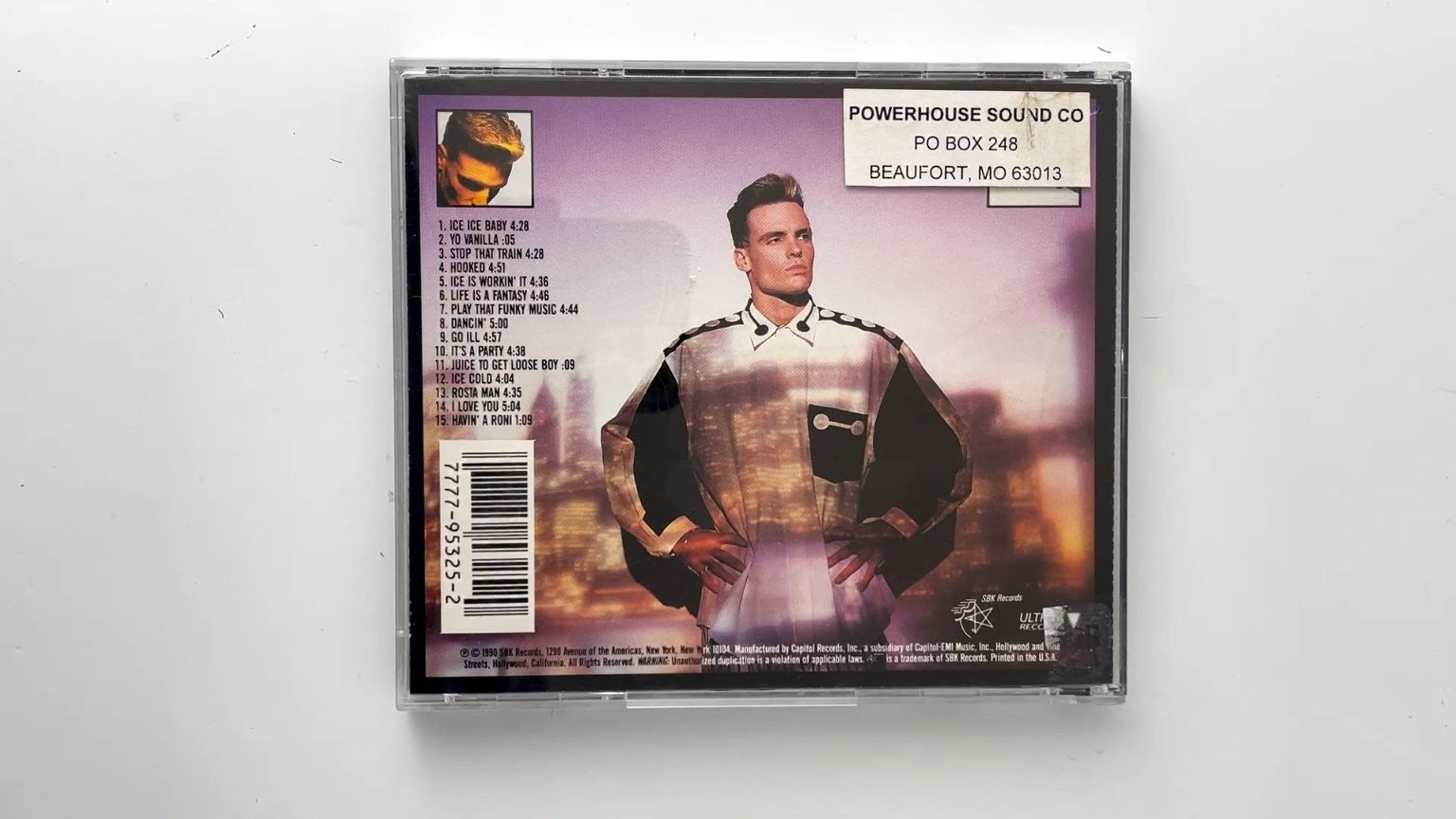 Vanilla Ice - To The Extreme CD 1990 Hip Hop Rap SBK Records