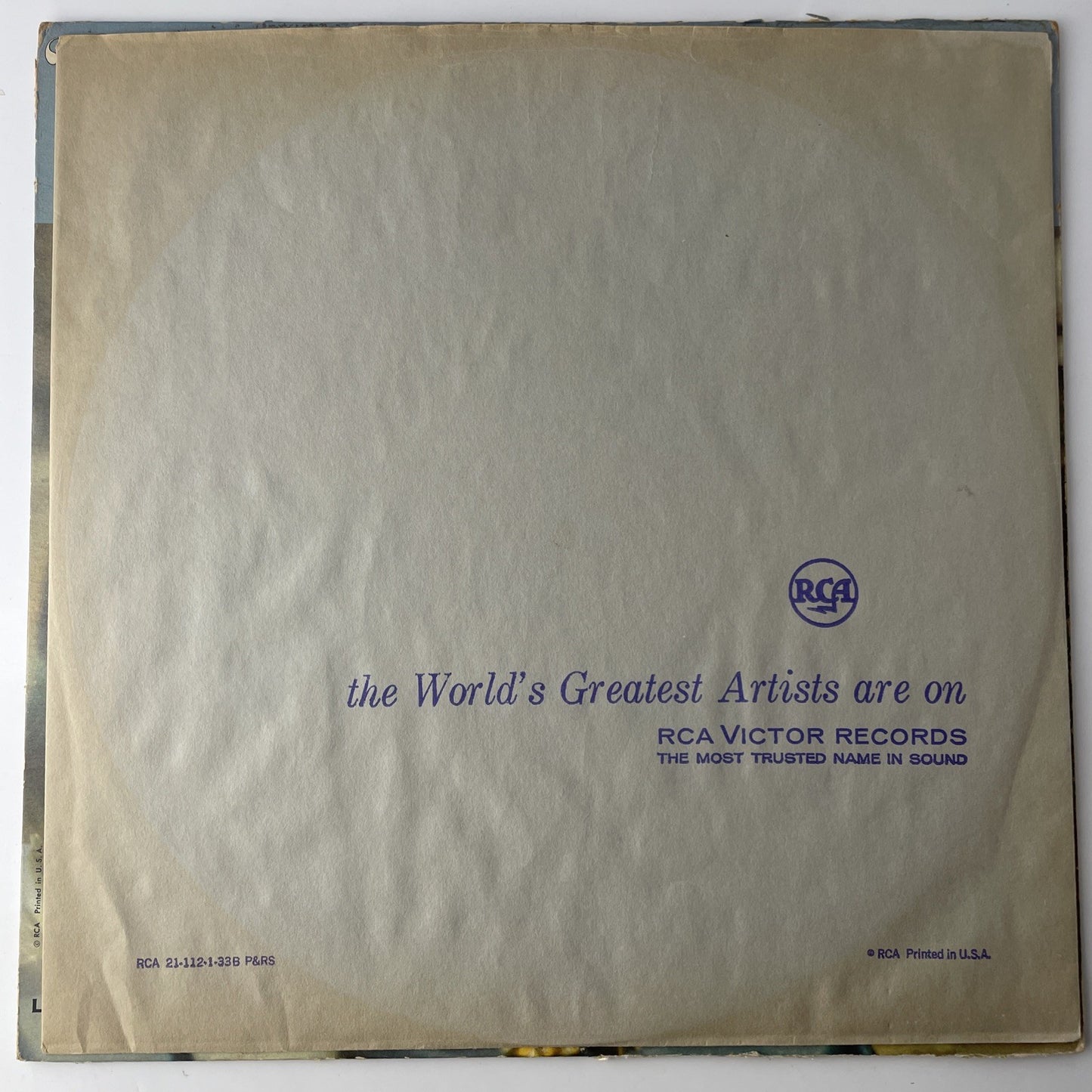 SOUNDTRACK: breakfast at tiffany's RCA 12" LP 33 RPM