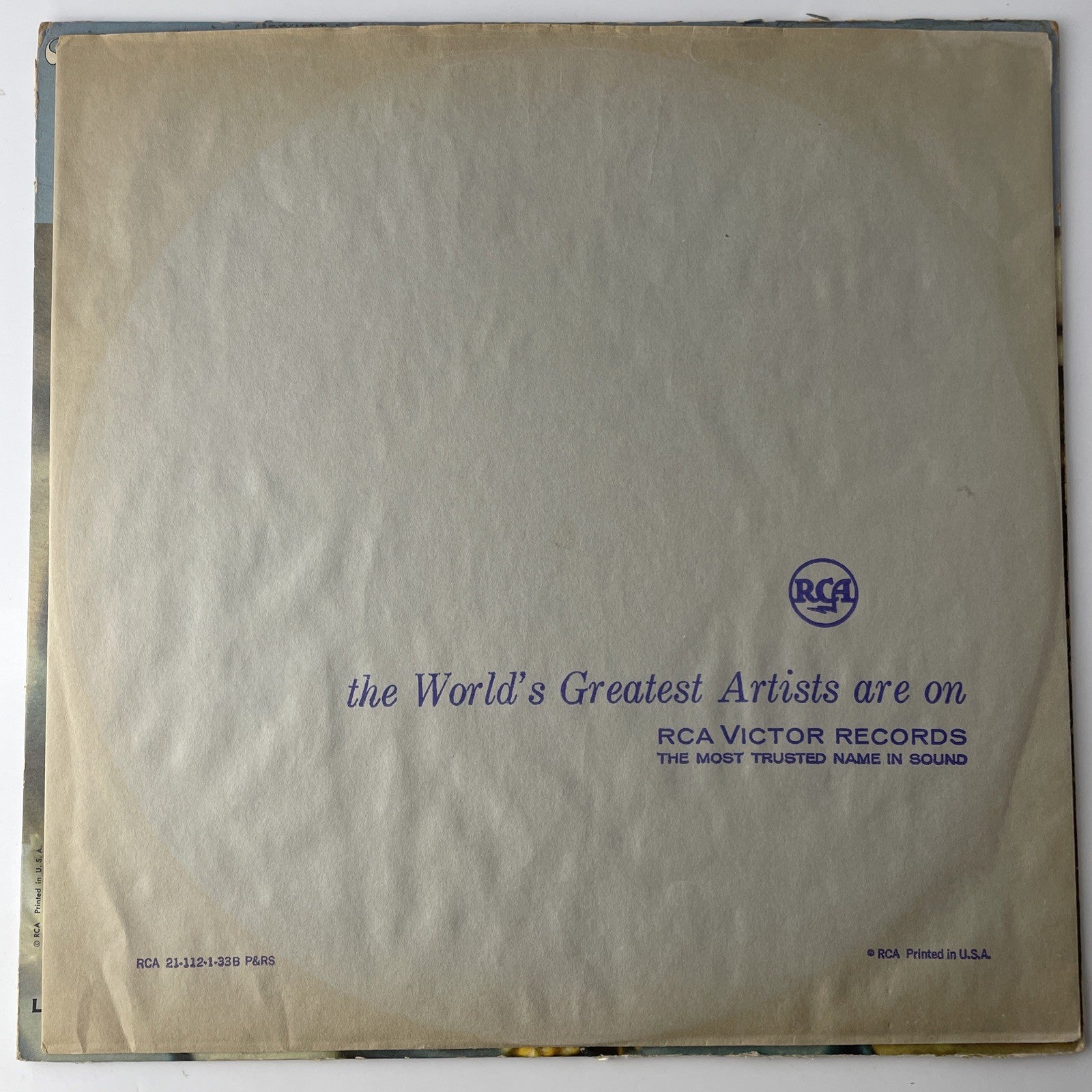 SOUNDTRACK: breakfast at tiffany's RCA 12" LP 33 RPM