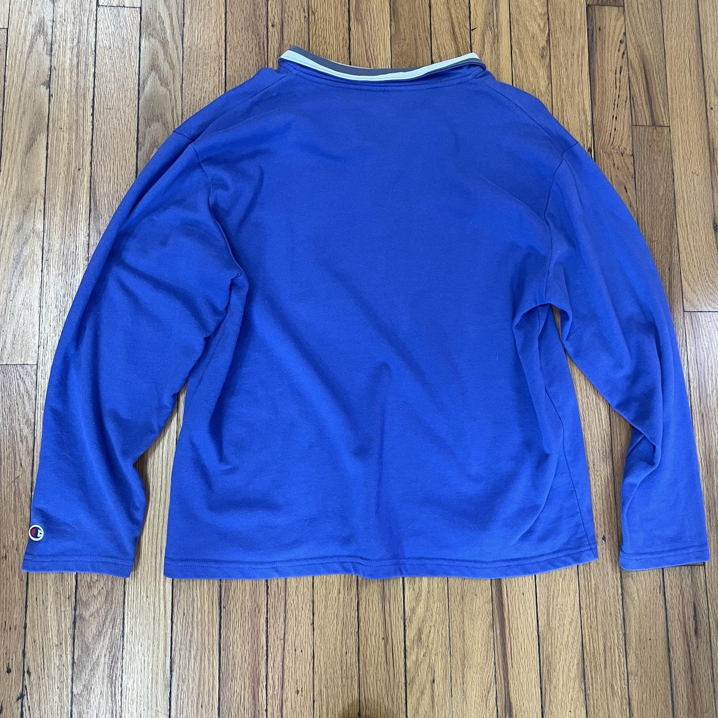 Champion Pullover Shirt Mens Large Blue Saint Louis Billikens Mascot Long Sleeve