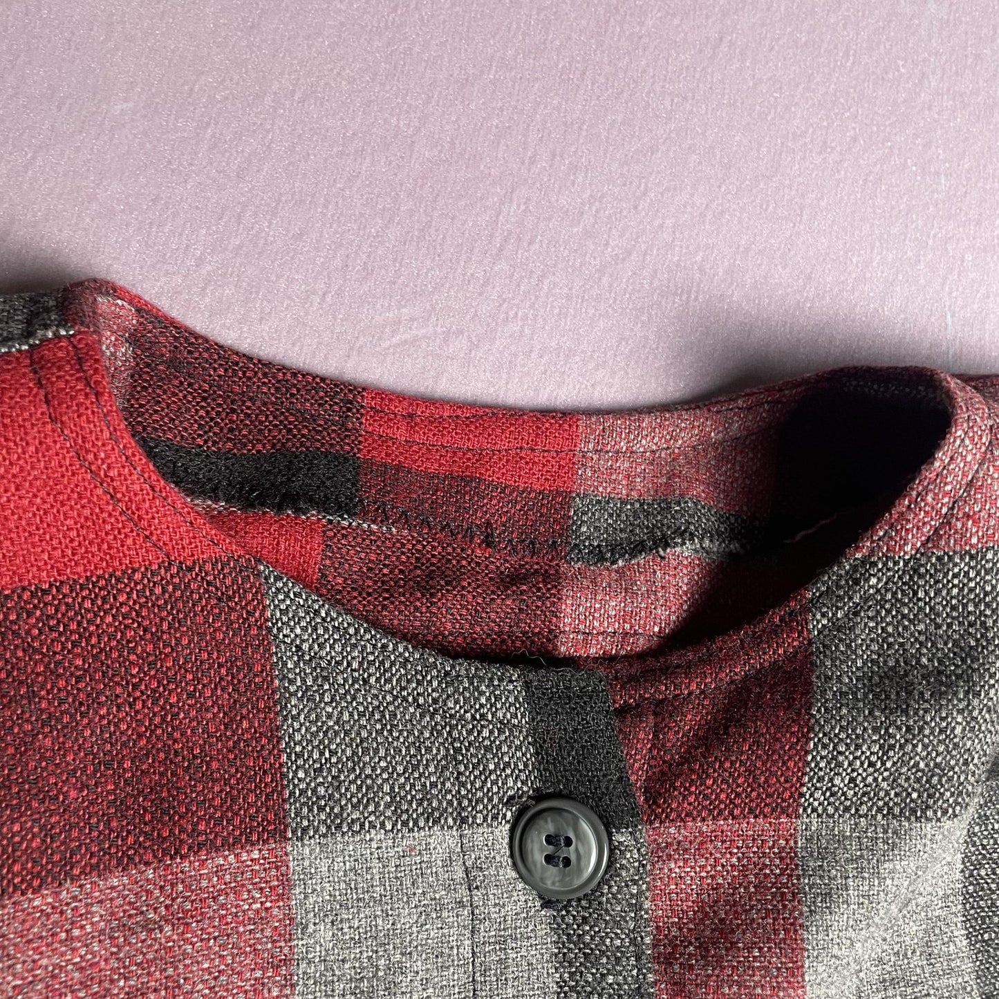 Plaid Sleeveless Button Back Shirt Womens Medium Buffalo Check Blouse Top