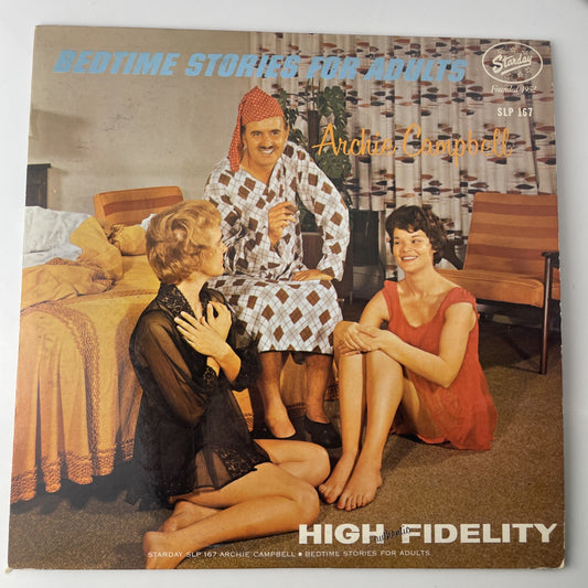 Archie Campbell LP ~ Bedtime Stories For Adults~ Starday SLP 167 Vinyl