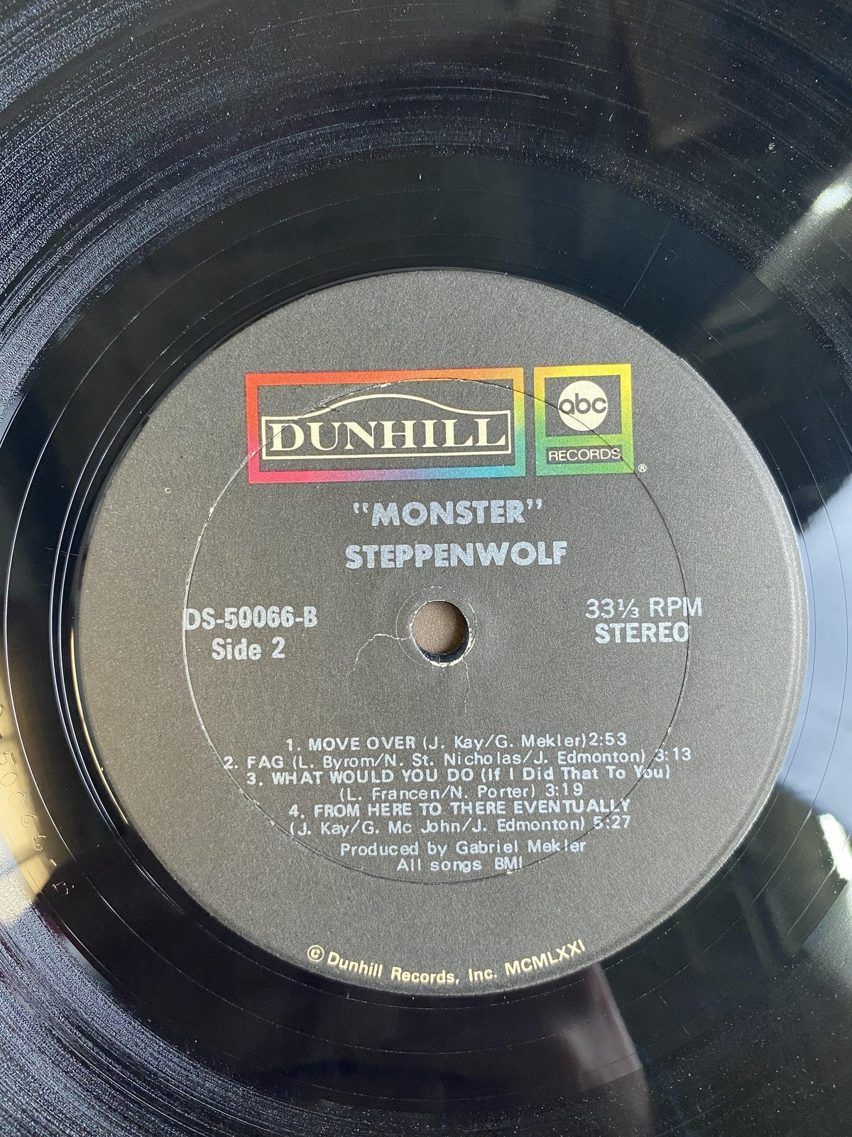 Vintage Steppenwolf Monster 12" Vinyl LP 1969 DS-50066 ABC Dunhill Hard Rock