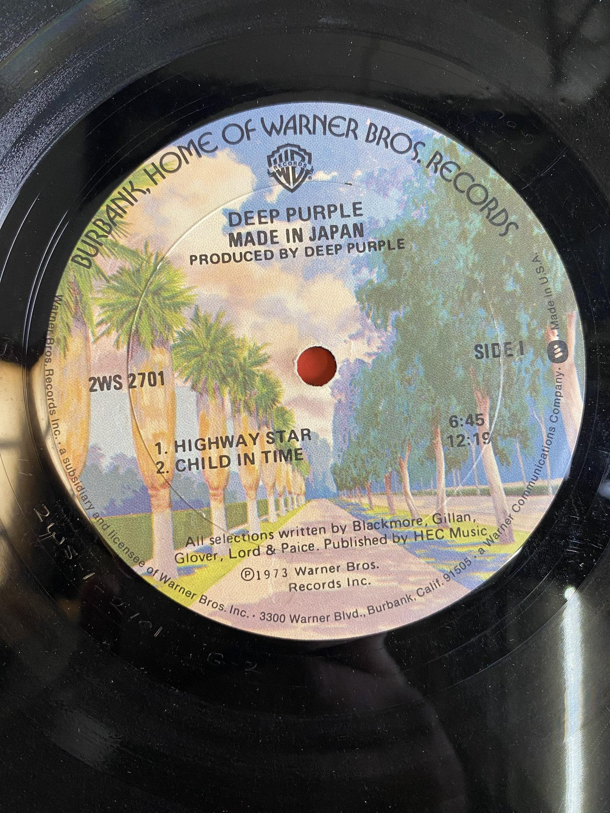 Vintage Deep Purple Made In Japan 2xLP Vinyl 1973 Warner Live Classic Rock Album