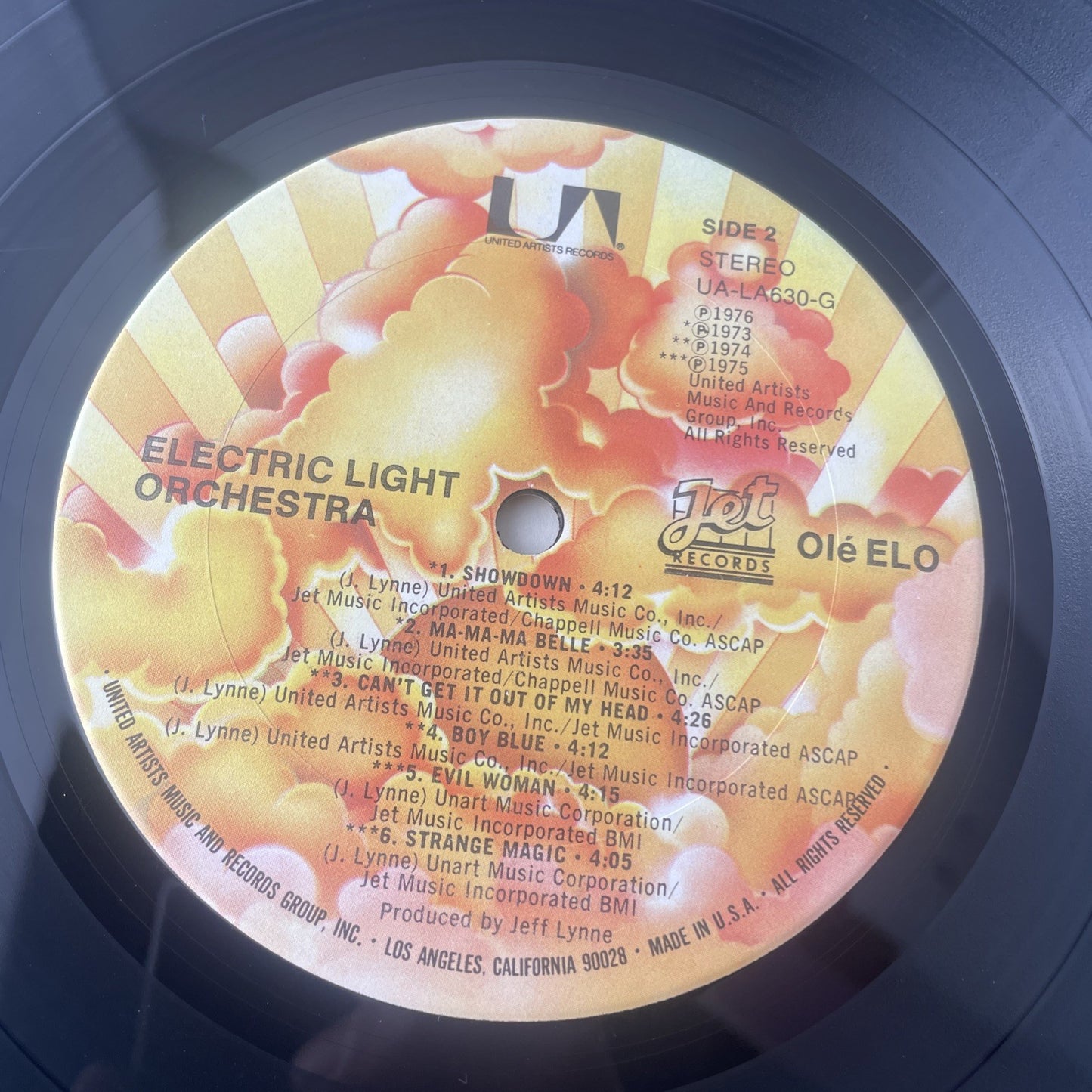 ELECTRIC LIGHT ORCHESTRA OLE ELO LP 1976 ORIGINAL VG Vinyl Record