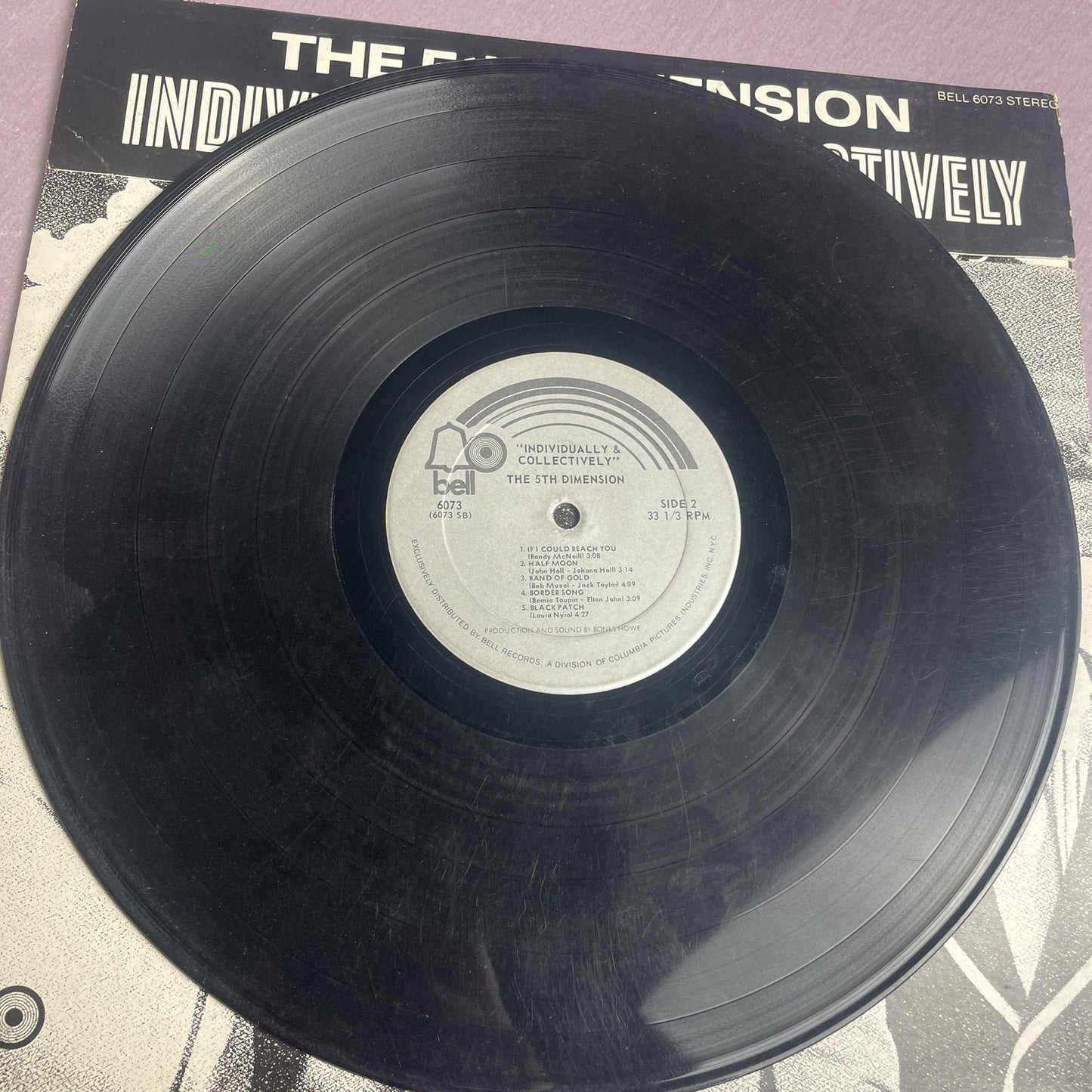 Vintage 5th Dimension Individually & Collectively 12" Vinyl LP 1972 El Pop Soul