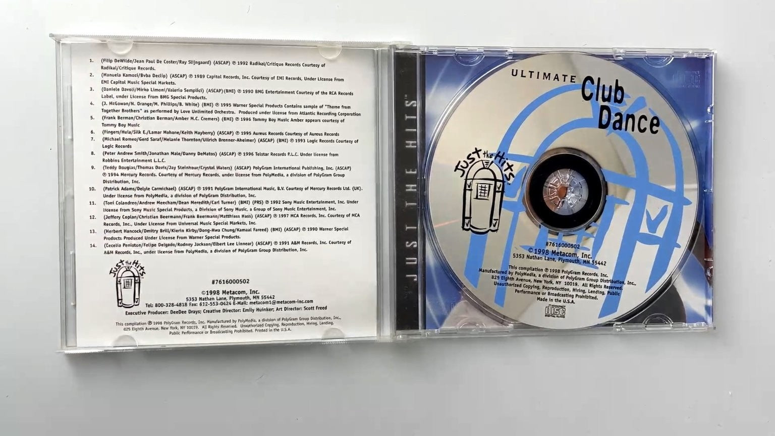 Ultimate Club Dance CD 1998 90s Dance Hits Compilation PolyGram