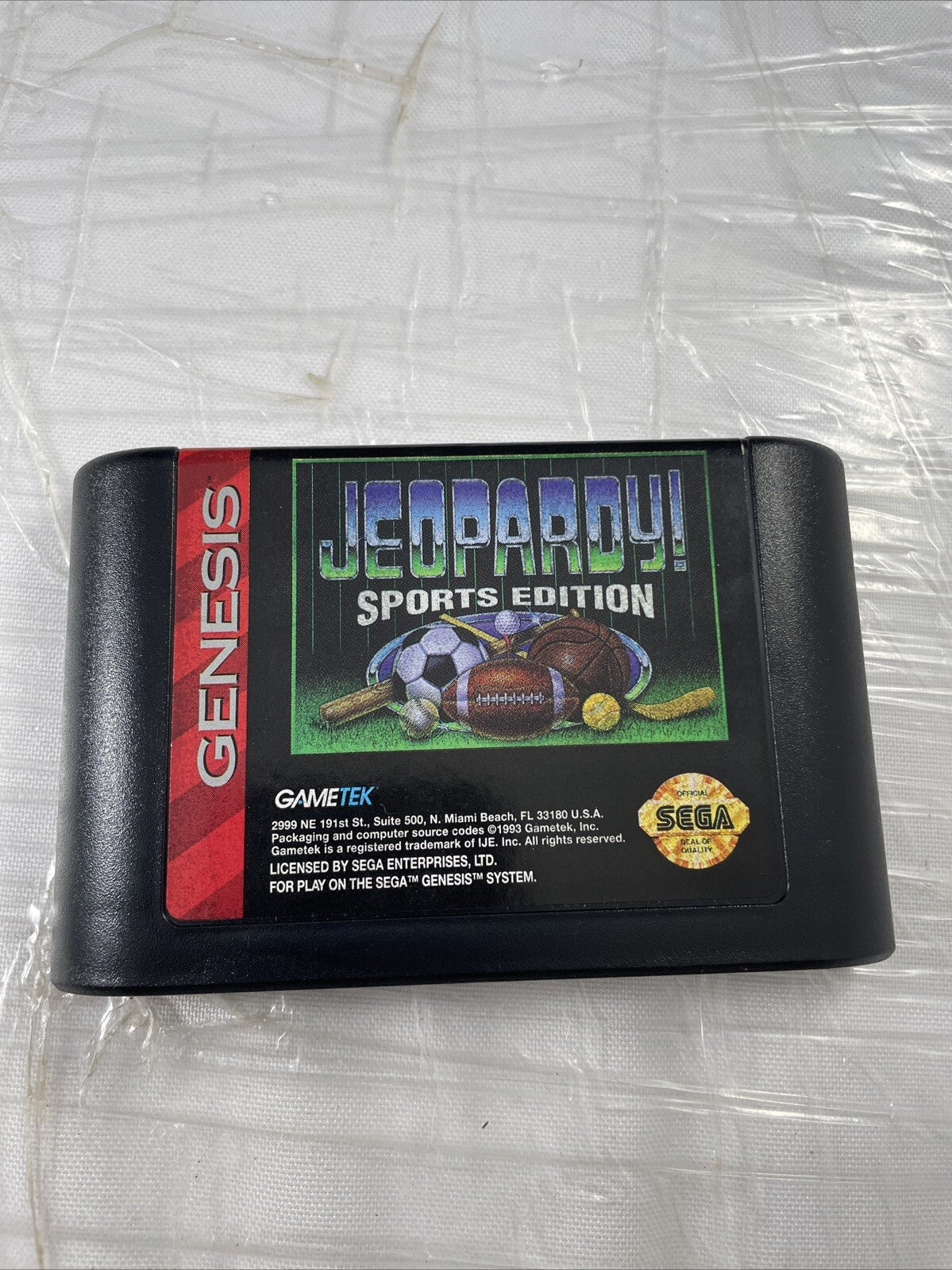 Wheel Of Fortune & Jeopardy Sports 90s Game Show Sega Genesis Tested Lot Of 2