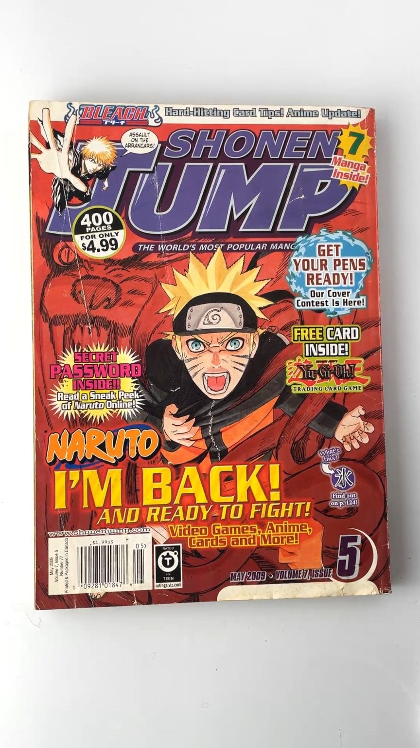 Shonen Jump May 2009 Volume 27 Issue 5 Naruto Bleach Yu-Gi-Oh!