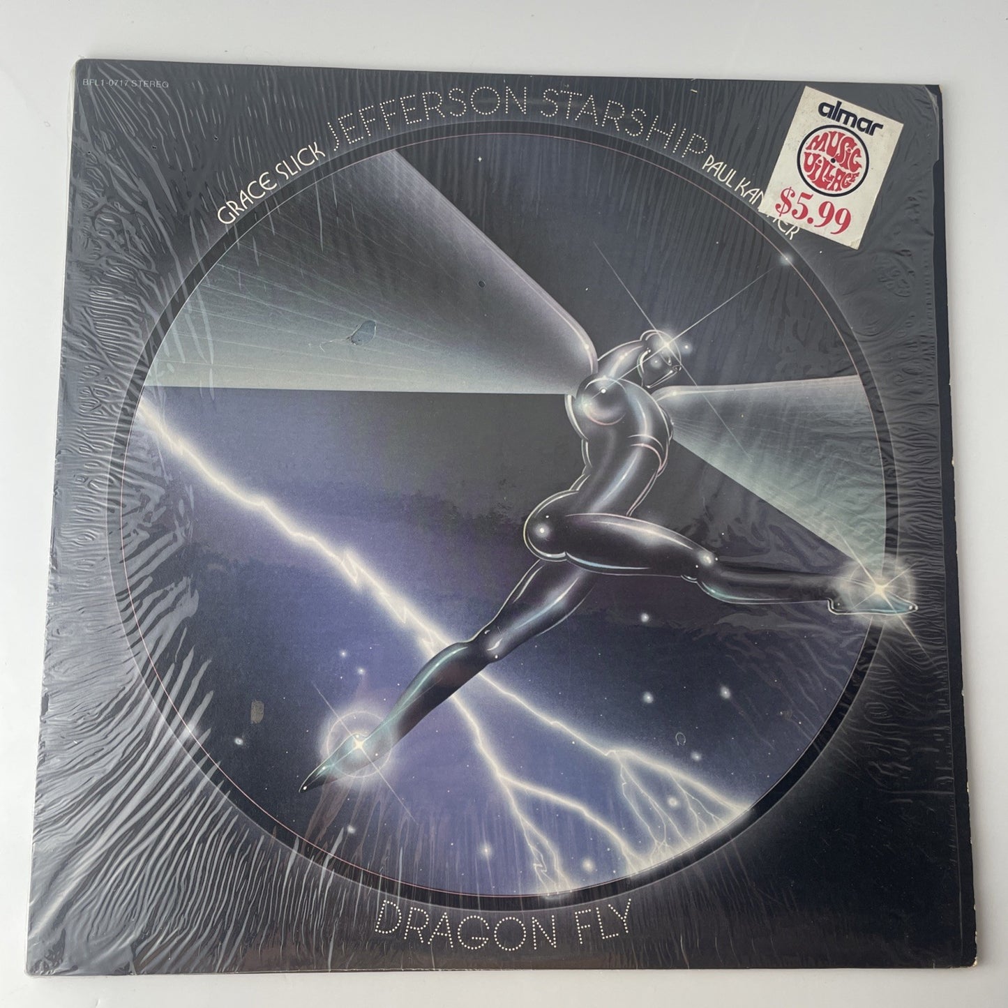 Jefferson Starship ‎Dragon Fly French Press Vinyl LP BFL1-0717 1974 VG+ In Shrin