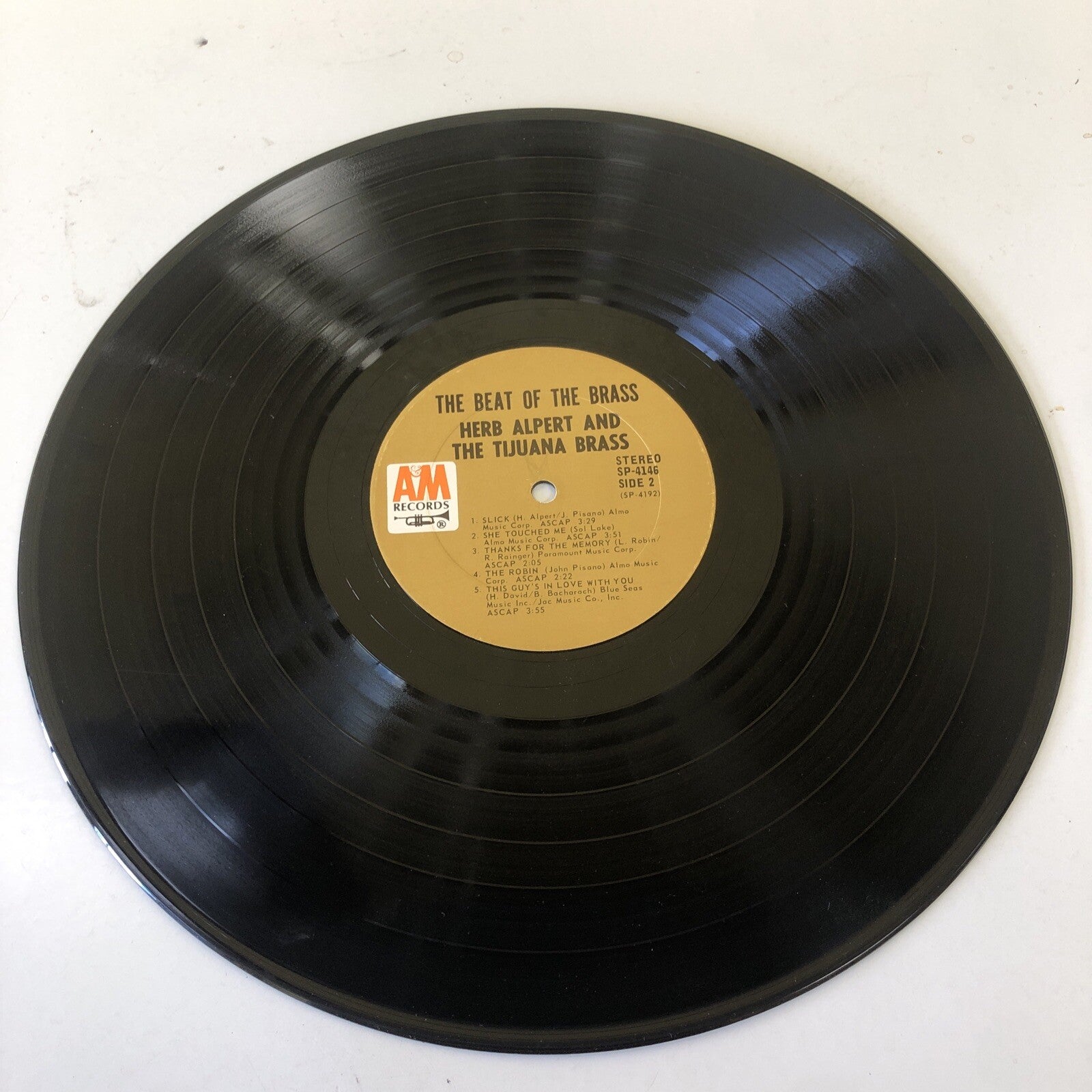 Herb Alpert & The Tijuana Brass – The Beat Of The Brass 1968 A&M SP-4146 VG