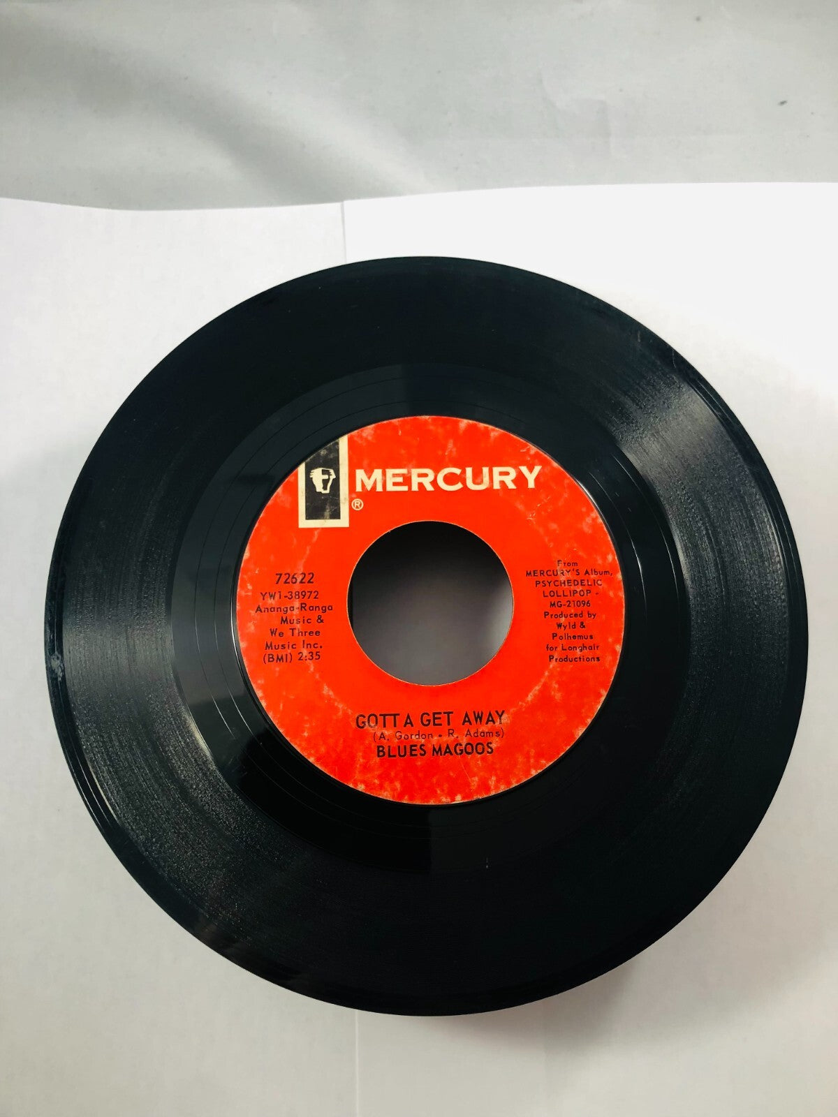 Rock 45 Blues Magoos - Gotta Get Away / (We Ain'T Got) Nothin' Yet On Mercury G+