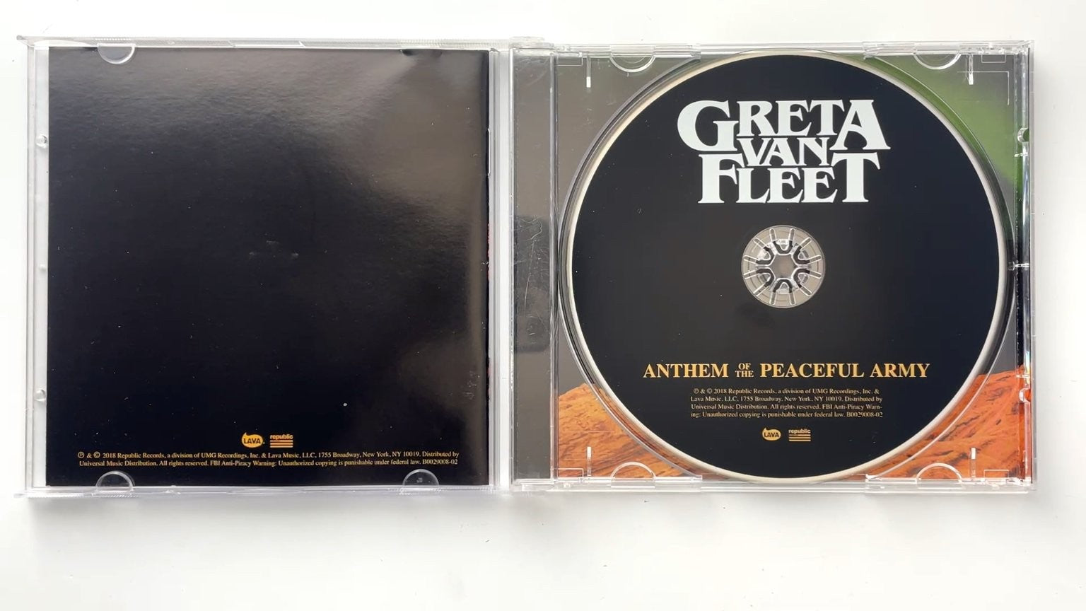 Greta Van Fleet - Anthem of the Peaceful Army CD 2018 Rock Lava Republic