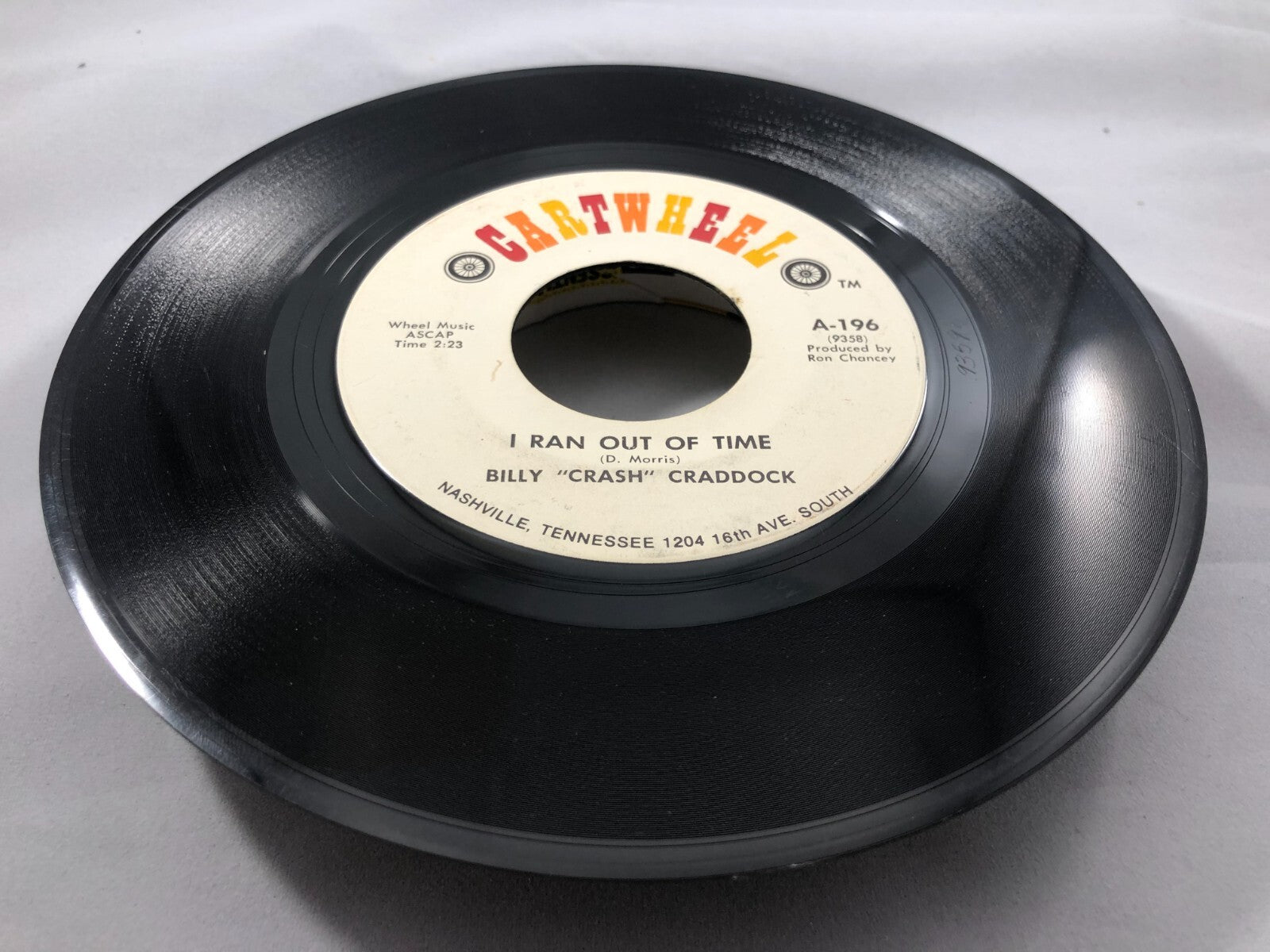 Billy Craddock - Dream Lover/I Ran Out of Time  7" G+ A-196 Vinyl 45 Promo