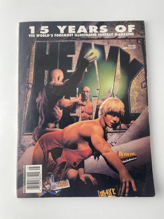 Vintage Heavy Metal Magazine December 1992 15th Anniversary Sci-Fi Fantasy Art