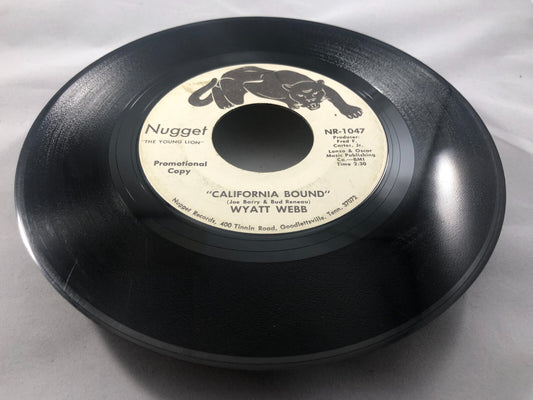 WYATT WEBB "California Bound /I'll Just be lonely again" 45 Record VG rockabilly