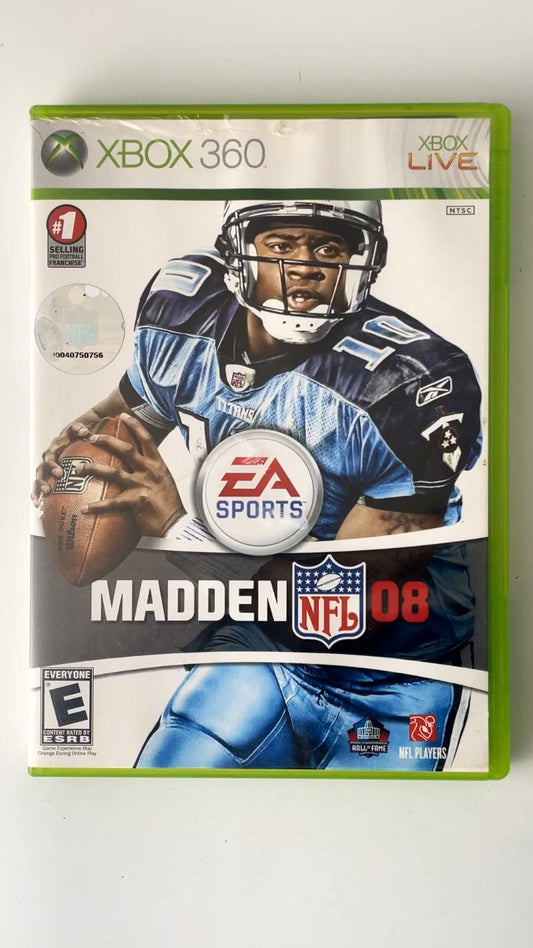 Madden NFL 08 Xbox 360 Video Game Multiplayer Football EA Sports