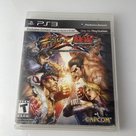 Street Fighter X Tekken - Sony PlayStation 3 No Manual Ps3 Fighting Crossover