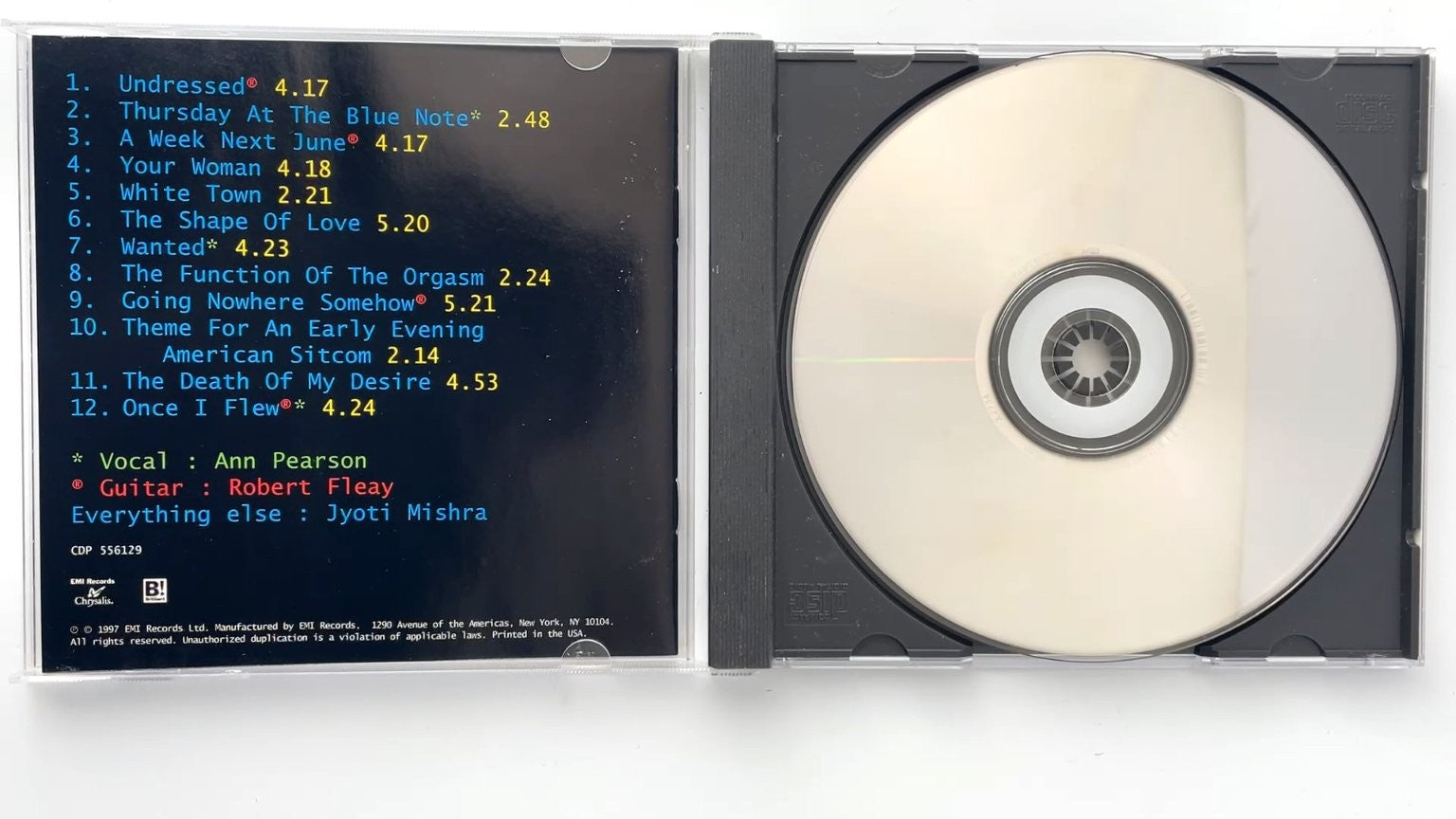 White Town - Women In Technology CD 1997 EMI Records Electronic Indie