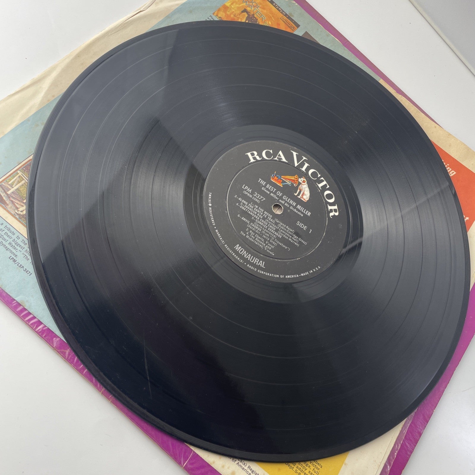The Best of GLENN MILLER & His Orchestra 1965 Vinyl LP (RCA LSP 3377) G+ Jazz