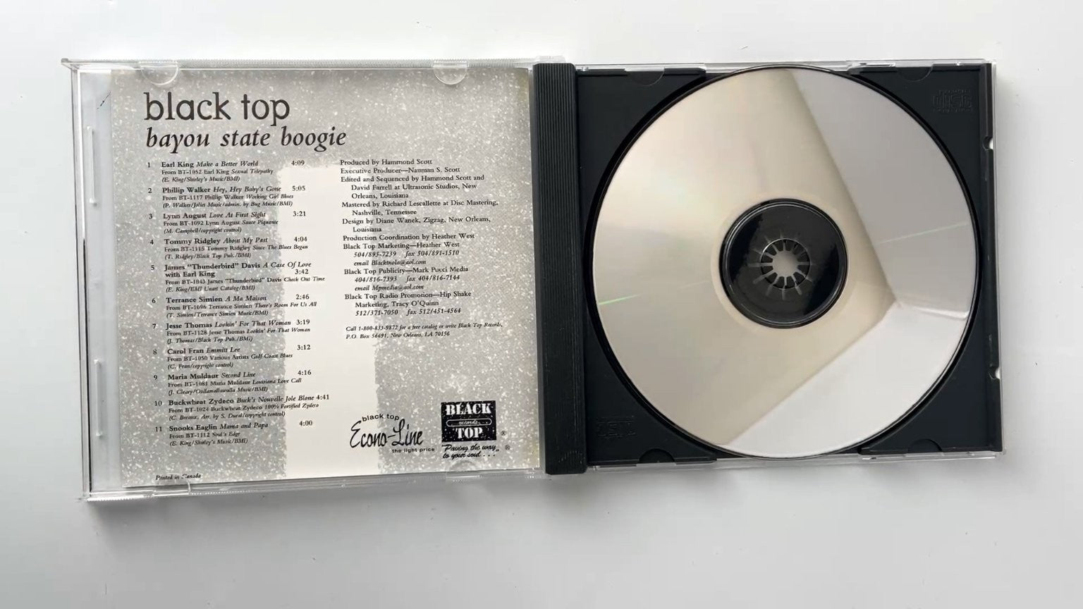 Black Top - Bayou State Boogie CD 1997 Blues Black Top Label