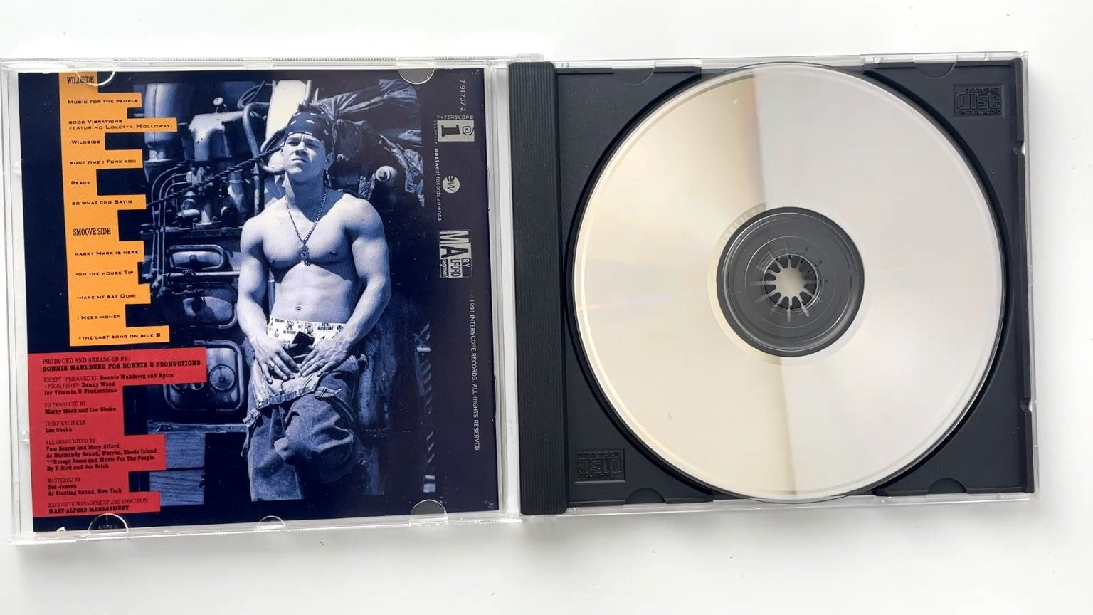 Marky Mark and The Funky Bunch - Music For The People CD 1991 Hip-Hop Interscope