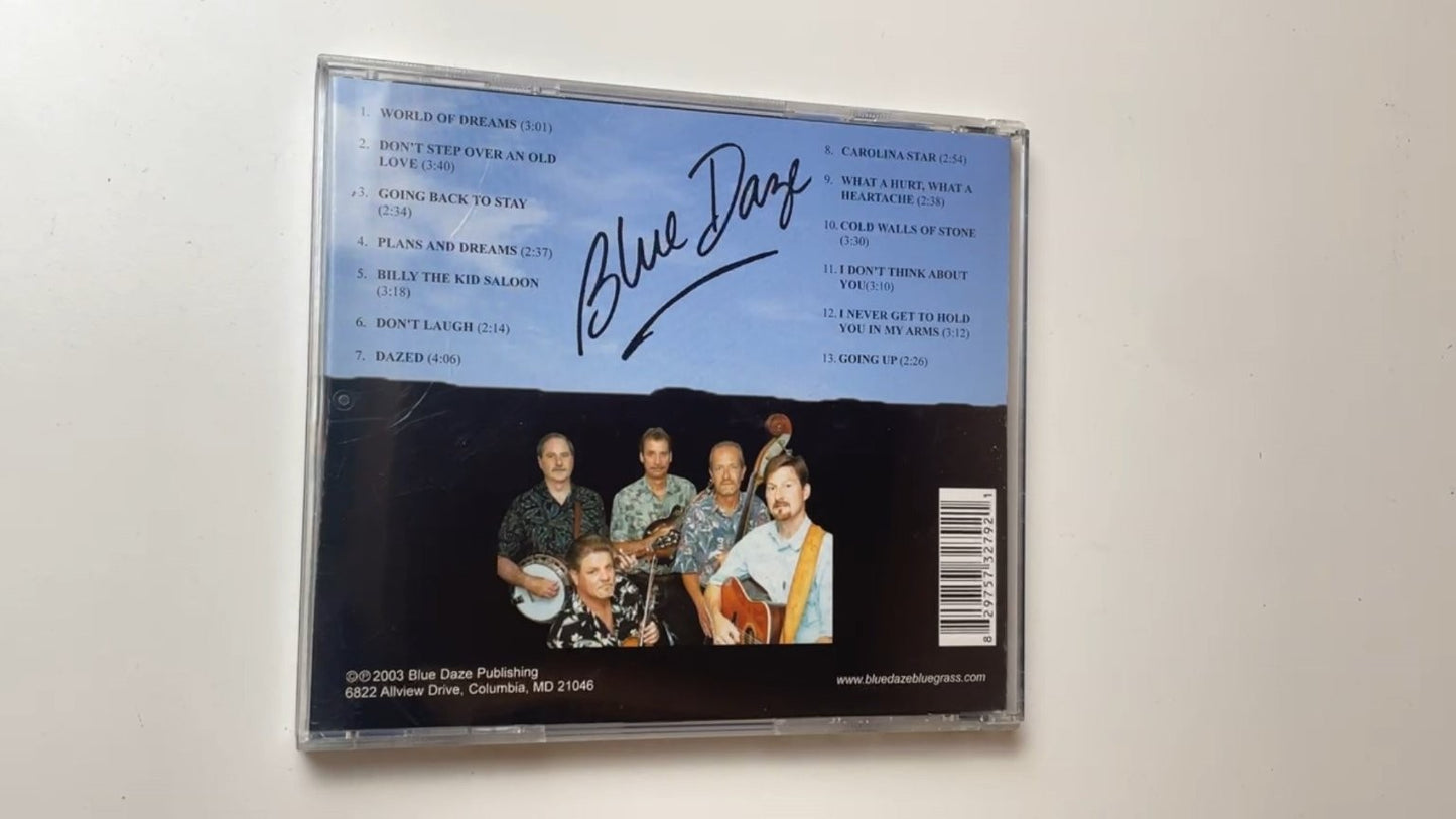 Blue Daze - World of Dreams CD 2003 Promo Bluegrass RARE COUNTRY CD LOCAL