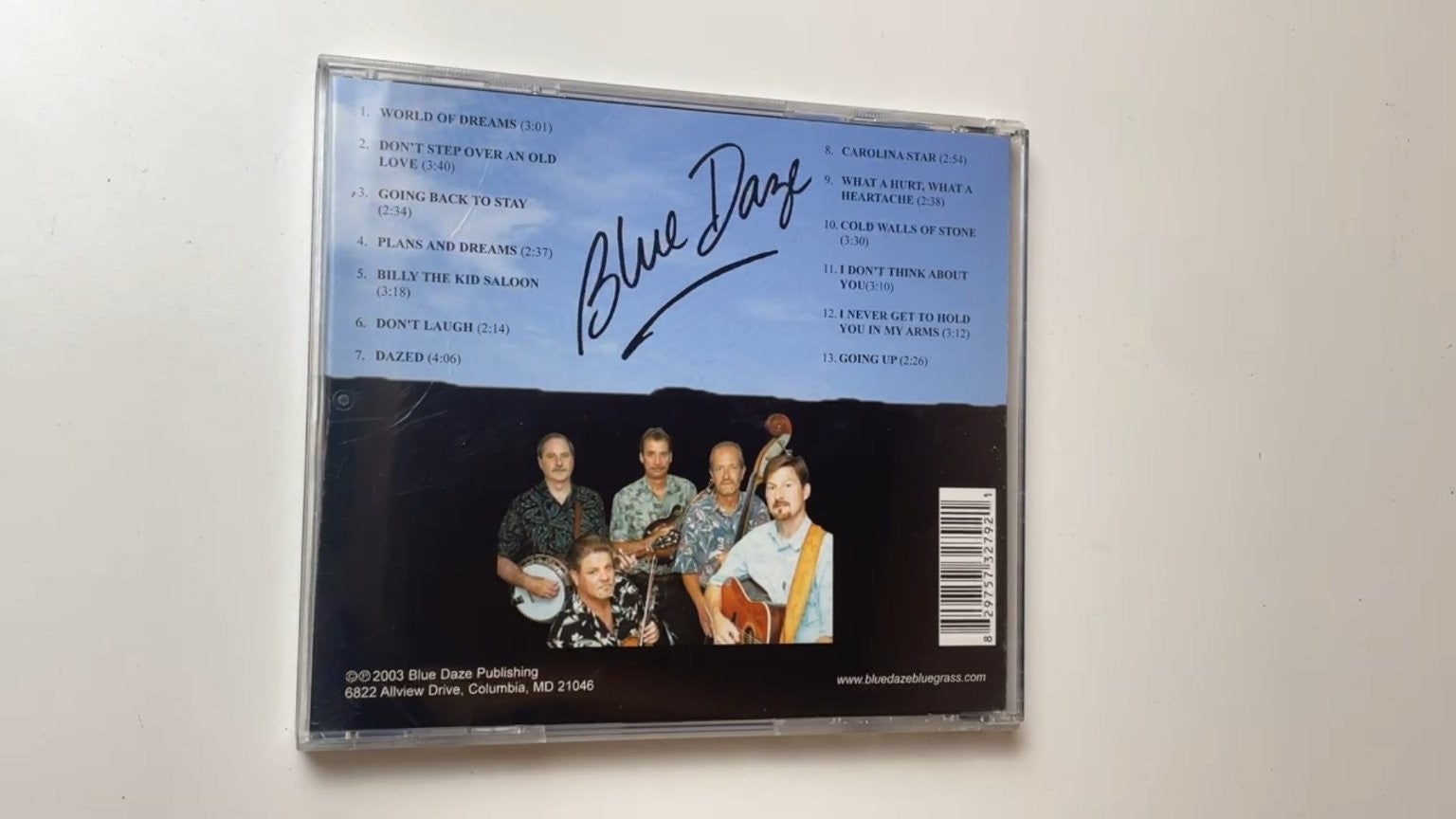 Blue Daze - World of Dreams CD 2003 Promo Bluegrass RARE COUNTRY CD LOCAL