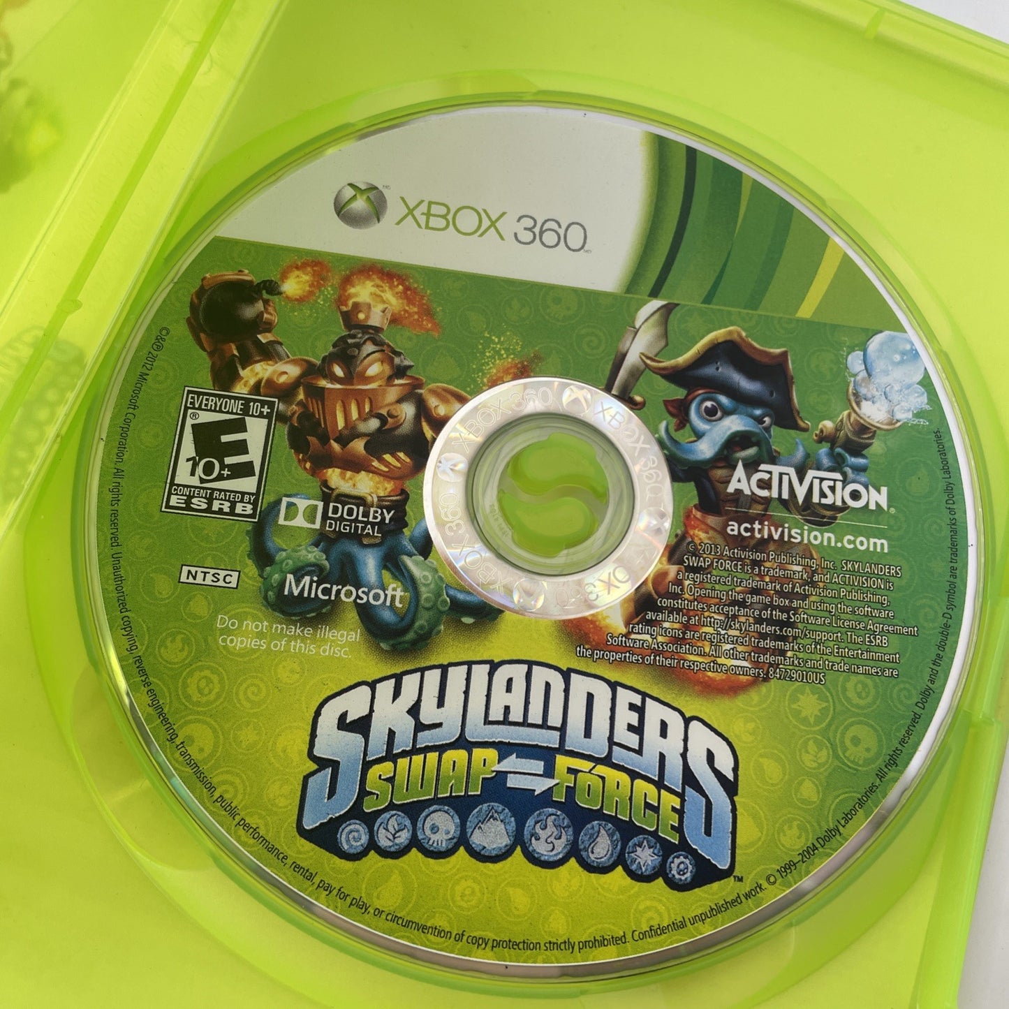 Skylanders - Swap Force (Microsoft Xbox 360, 2004) No Manual