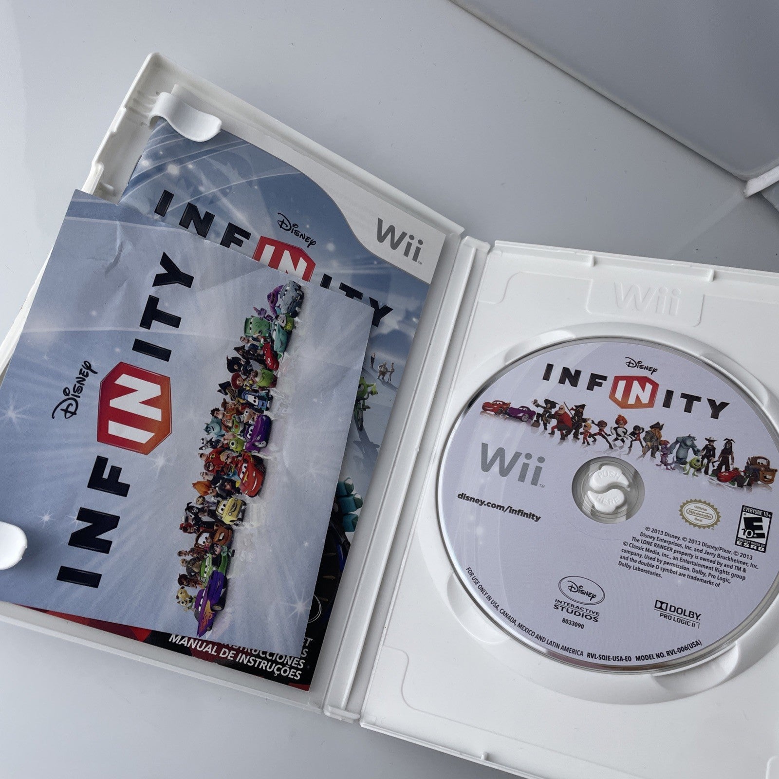 DISNEY INFINITY 1.0 (NINTENDO Wii, 2006) GAME Disc And Case and Manual (3013)