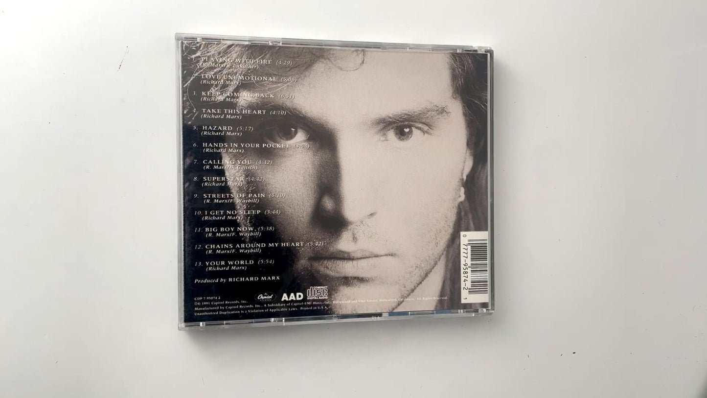 Richard Marx - Rush Street CD 1991 Pop Rock Capitol Records
