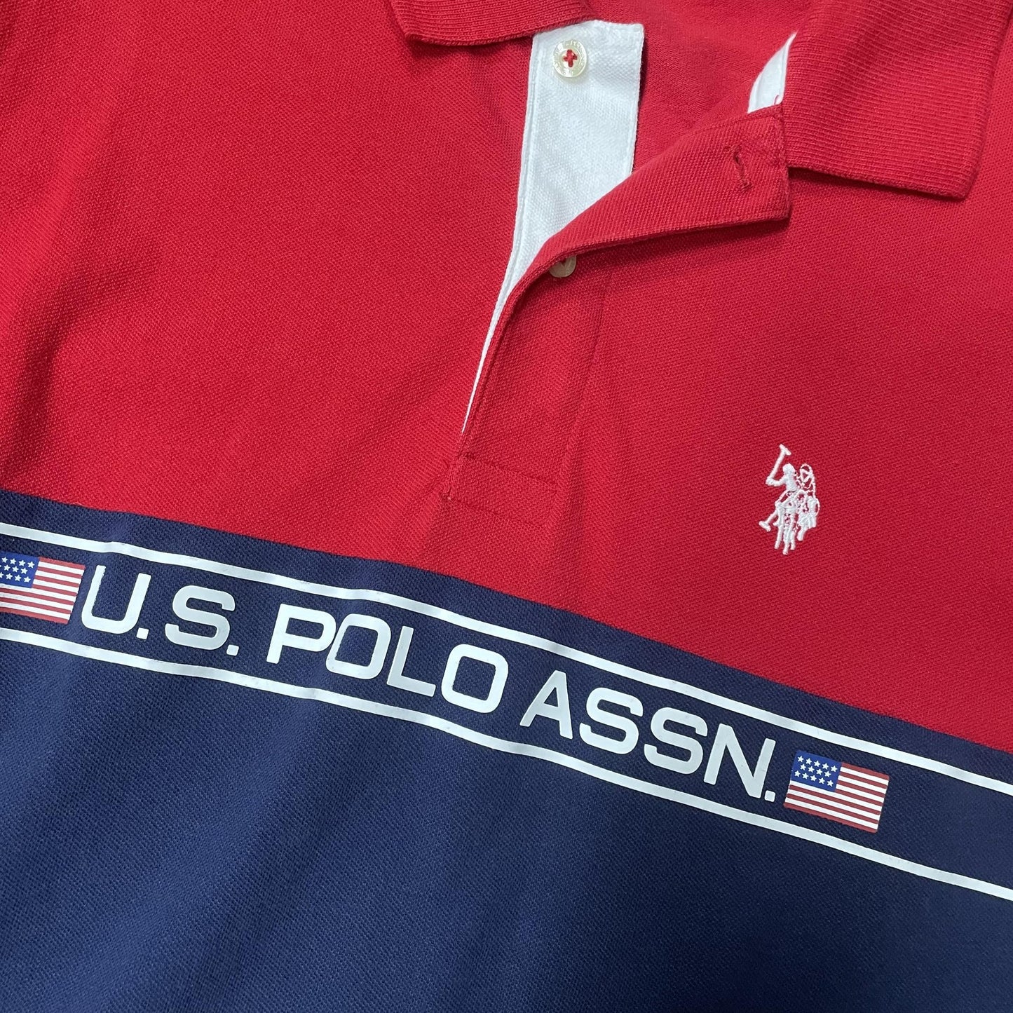 U.S. Polo Assn Polo Shirt Mens Large Short Sleeve Classic Collar Top