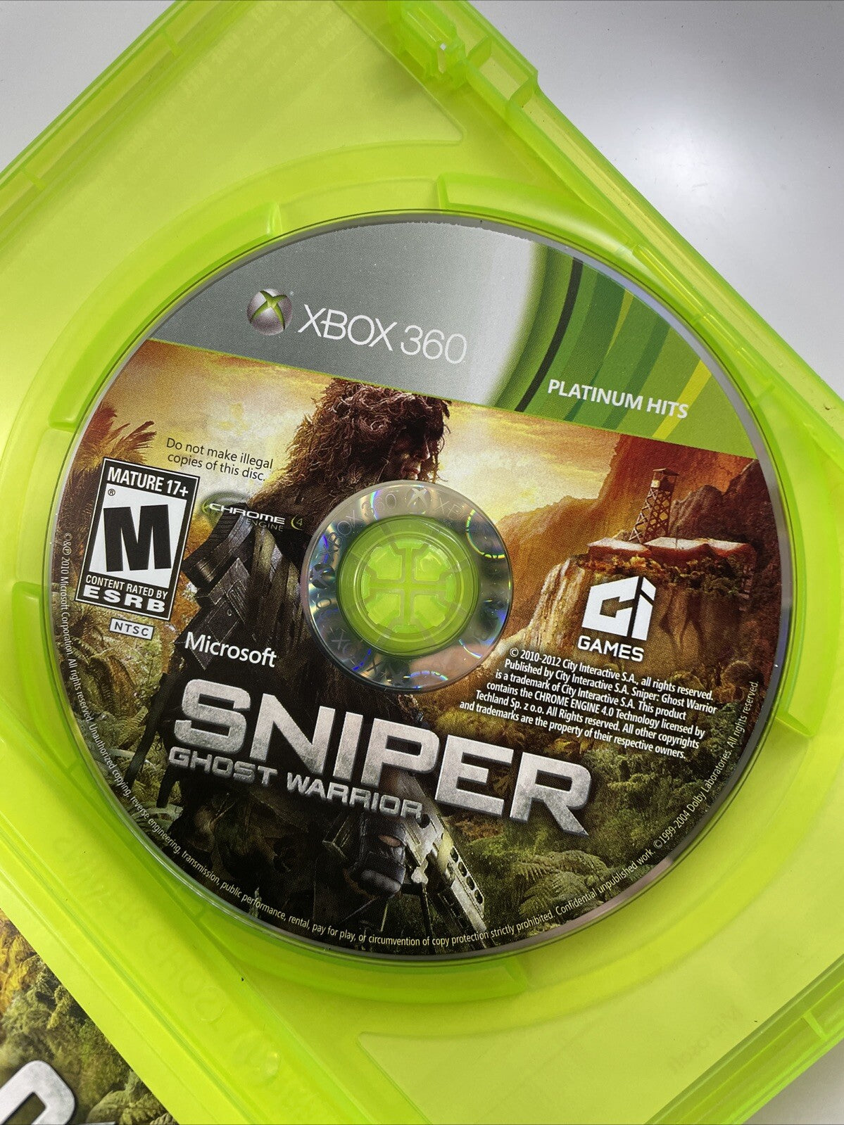 Sniper Ghost Warrior Xbox 360 - Complete CIB Very Good Condition