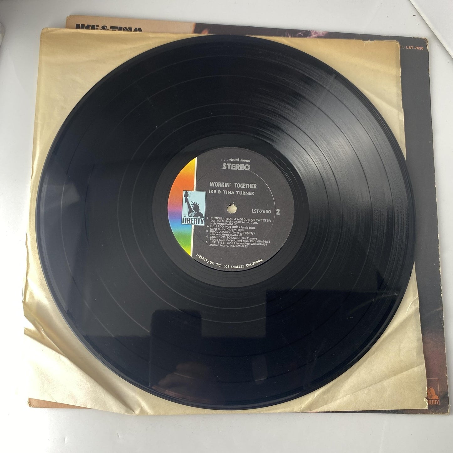 Vintage Ike & Tina Turner Workin' Together 12" Vinyl LP 1970 Liberty R&B Soul