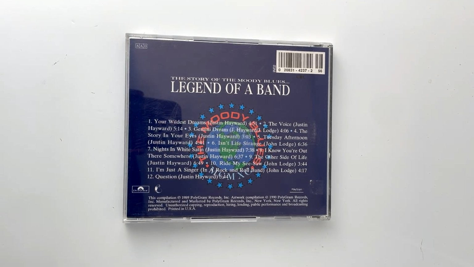 The Moody Blues - Legend of a Band CD 1990 Greatest Hits Rock Polydor