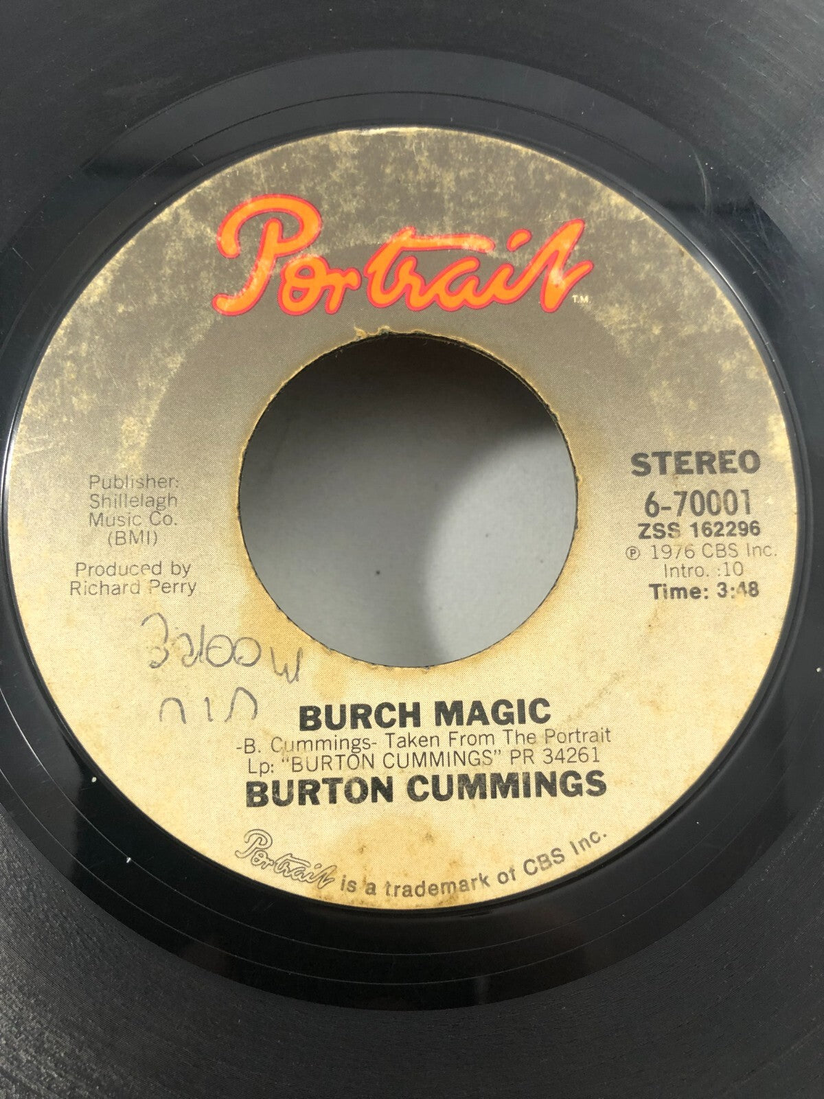 Burton Cummings  (Guess Who) – Stand Tall 1976 Portrait Pop Rock G SEE PICS