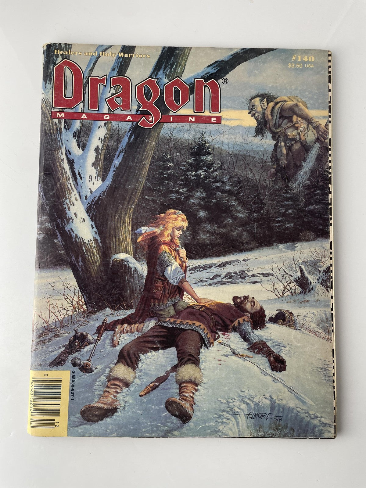 Vintage Dragon Magazine #140 Dec 1988 TSR D&D Elmore Cover Forgotten Realms