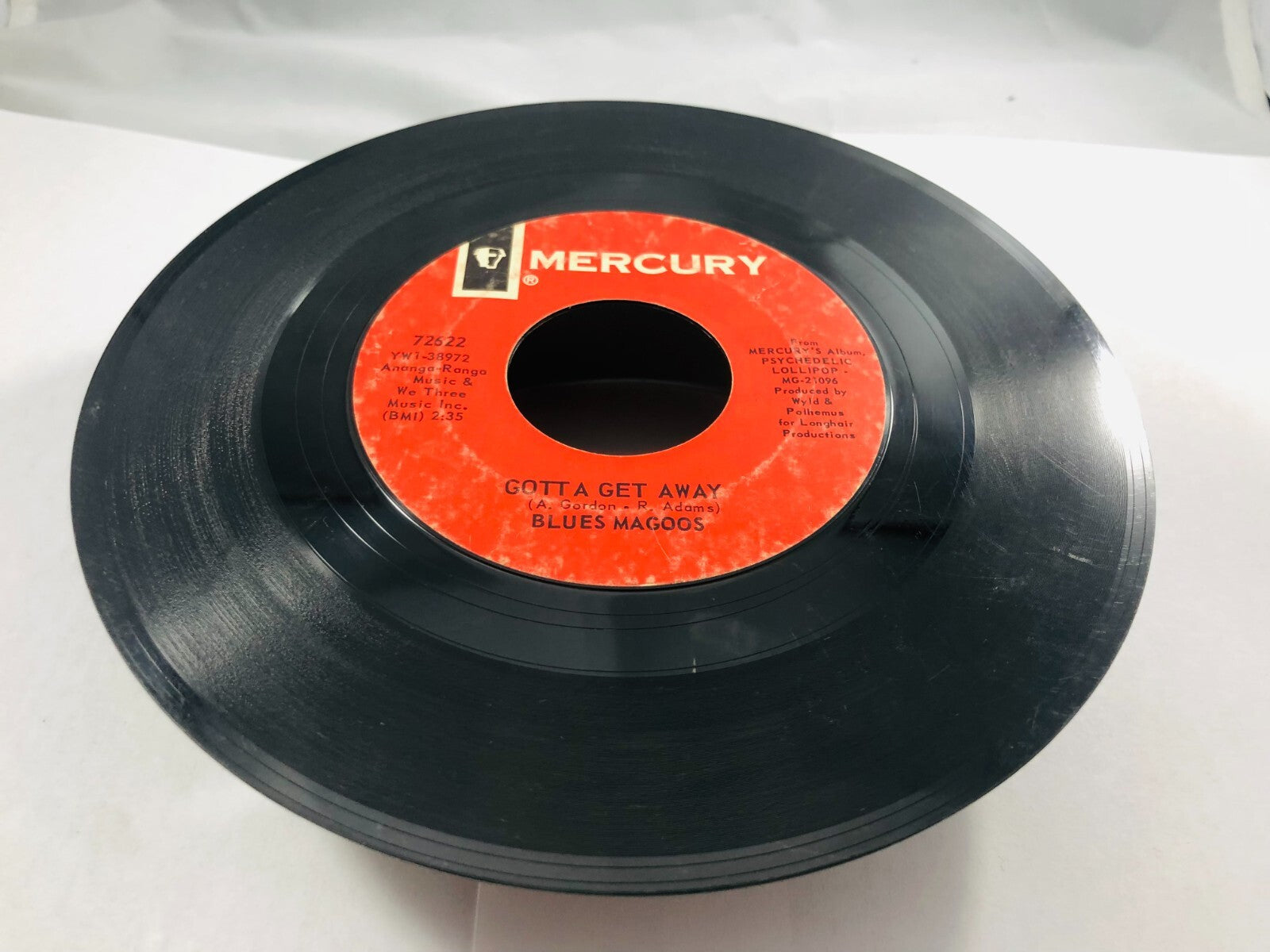 Rock 45 Blues Magoos - Gotta Get Away / (We Ain'T Got) Nothin' Yet On Mercury G+