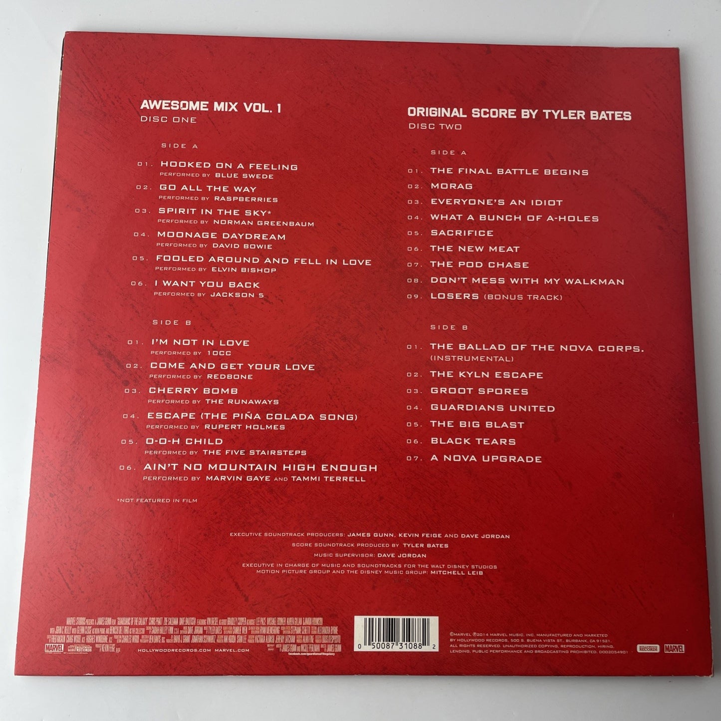 Marvel Guardian's of The Galaxy Deluxe Vinyl Records Edition Double Album