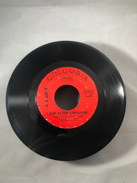 O.C. SMITH 45RPM LONG BLACK LIMOUSINE/LITTLE GREEN APPLES COLUMBIA RECORDS VG