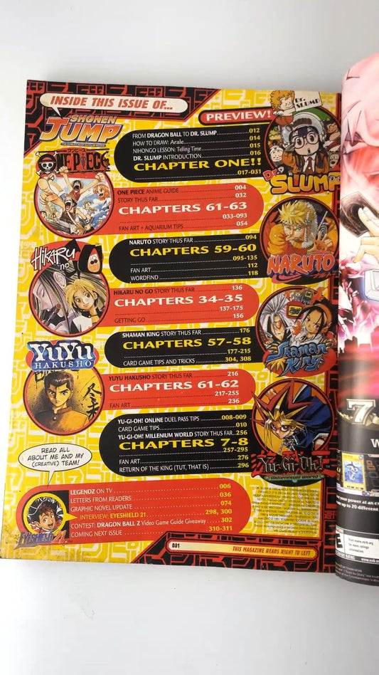 Shonen Jump May 2005 No. 29 Yu-Gi-Oh! Millennium World Illustrated NO DUEL PASS