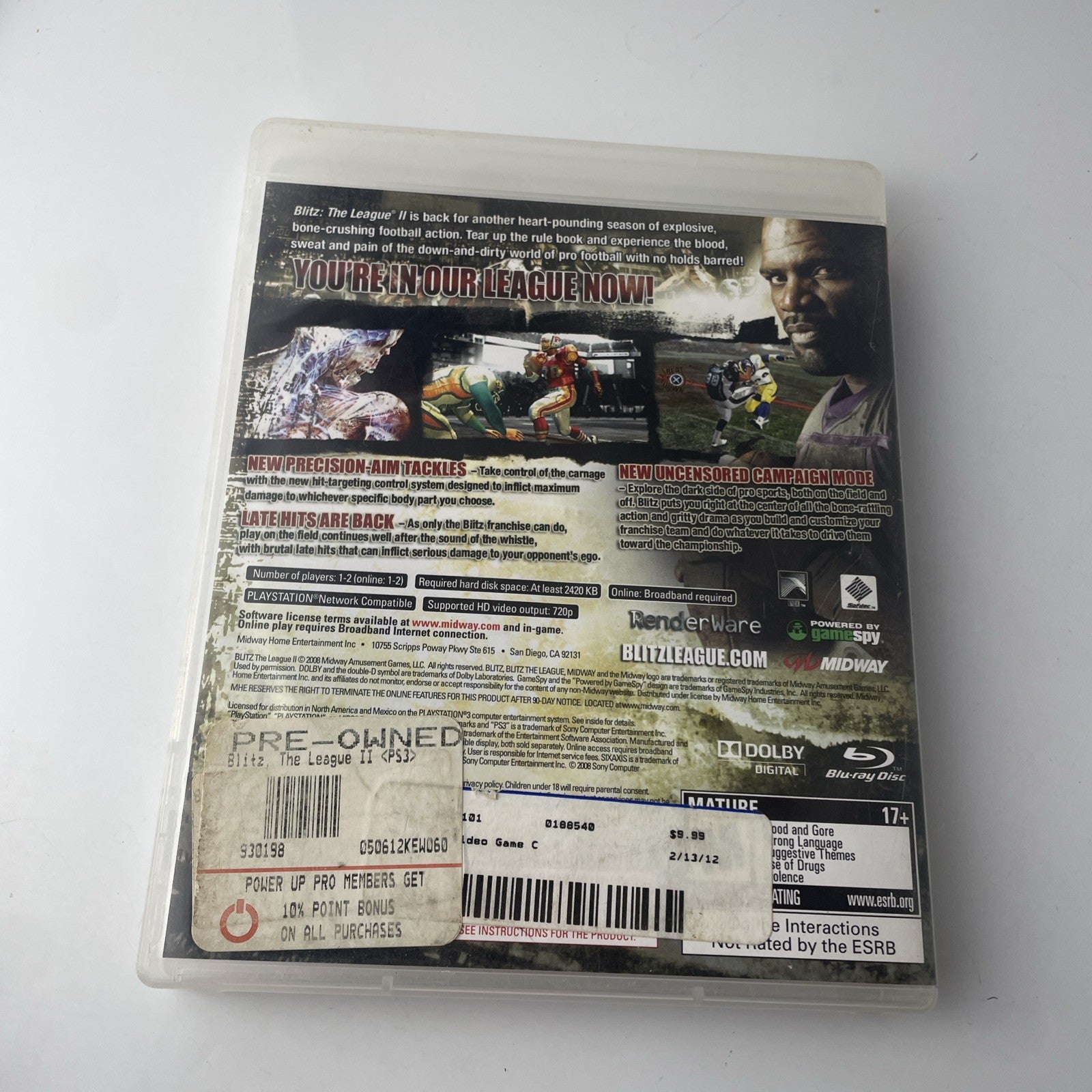 Blitz the League II Sony PlayStation 3 (PS3) Complete in Box (CIB), Tested