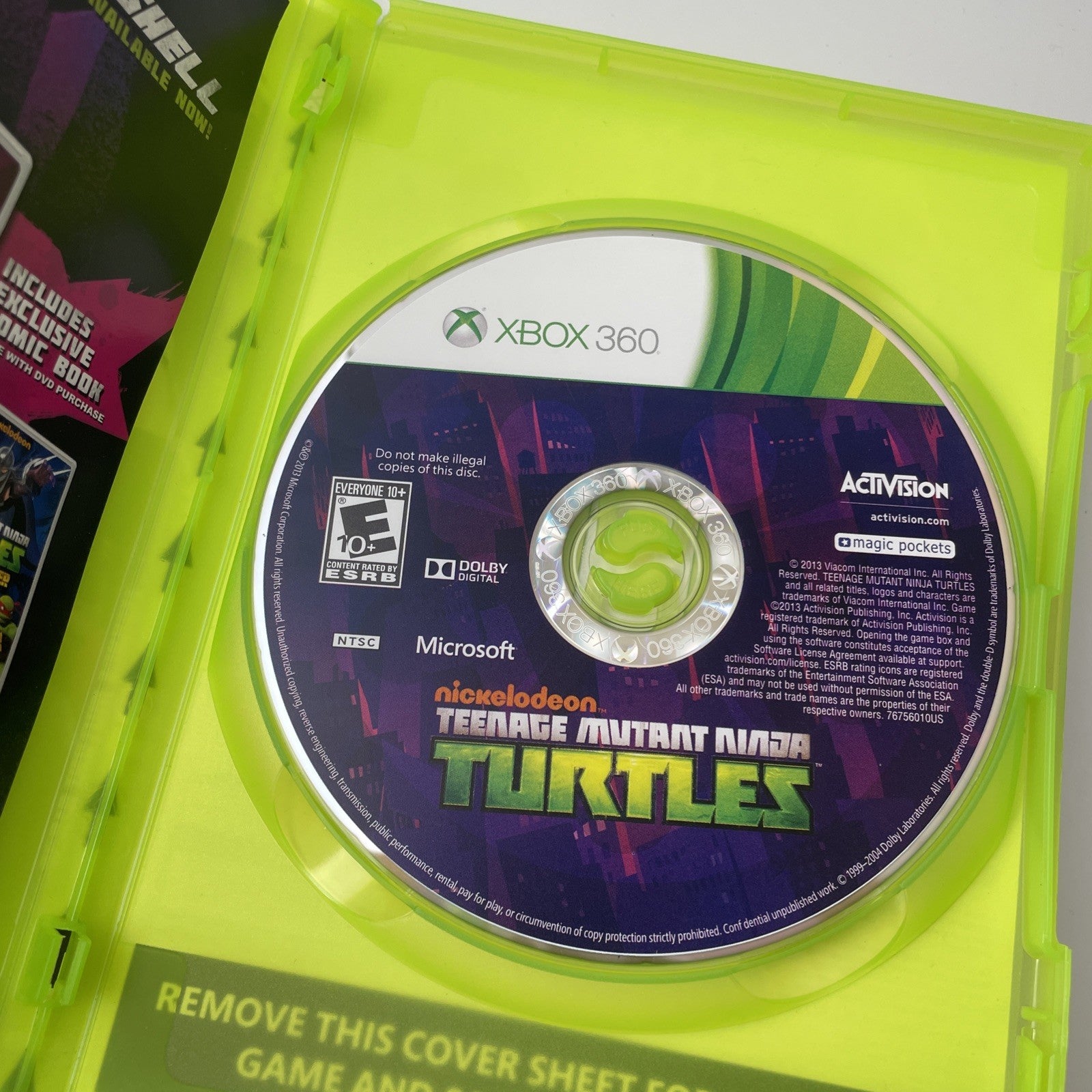Teenage Mutant Ninja Turtles Xbox 360 AD (See pics)