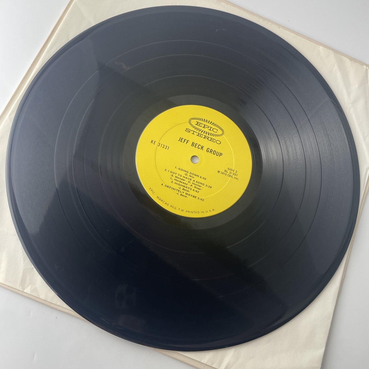 Jeff Beck - The Jeff Beck Group - EX/EX 1972 Blues Rock Epic KE-31331 1ST Press